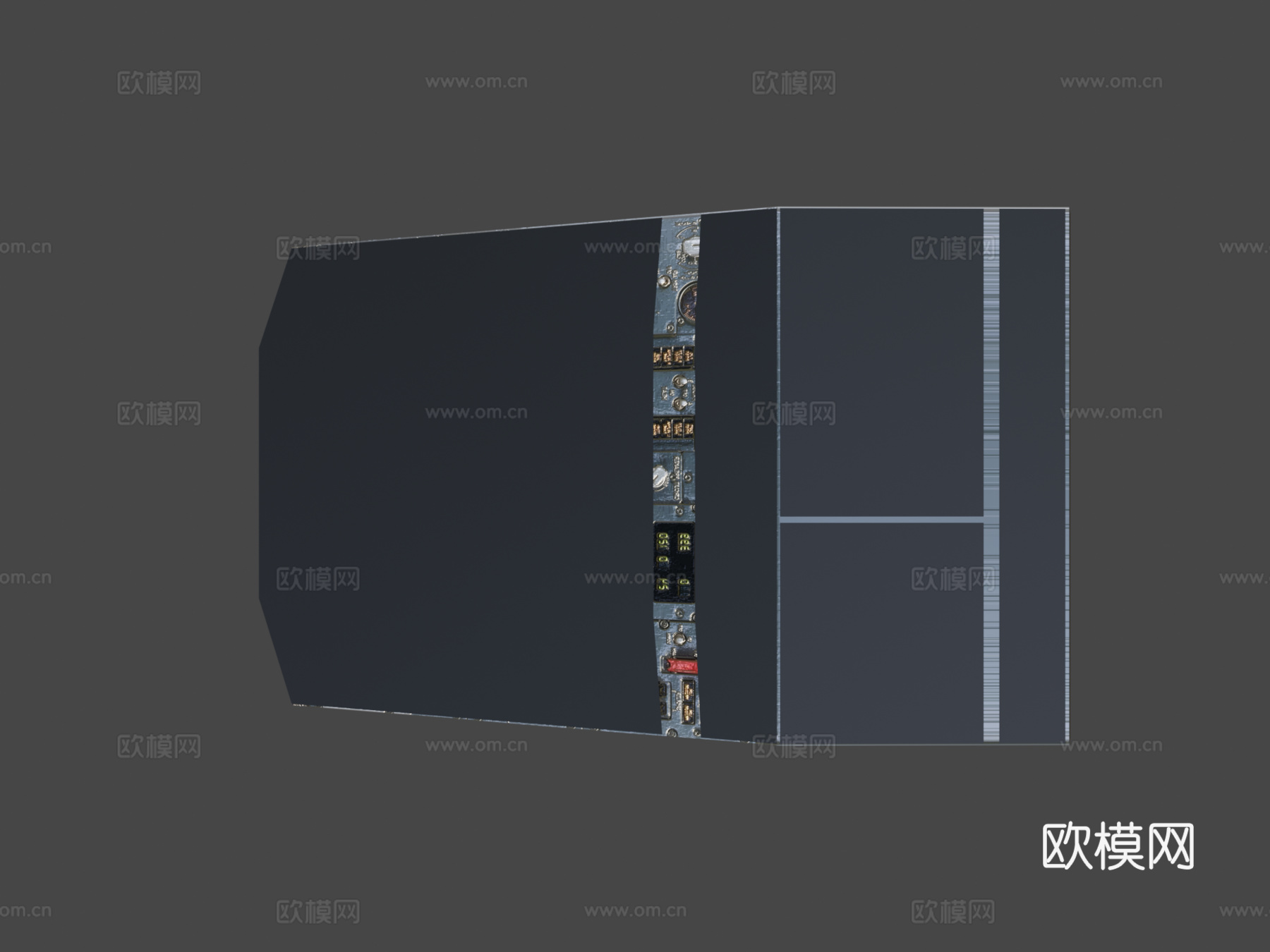 波音头顶面板3d模型