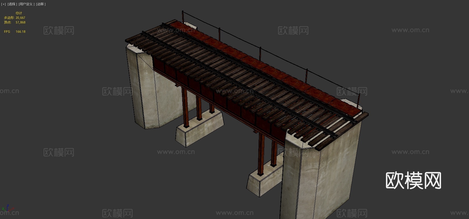 铁路旧桥3d模型