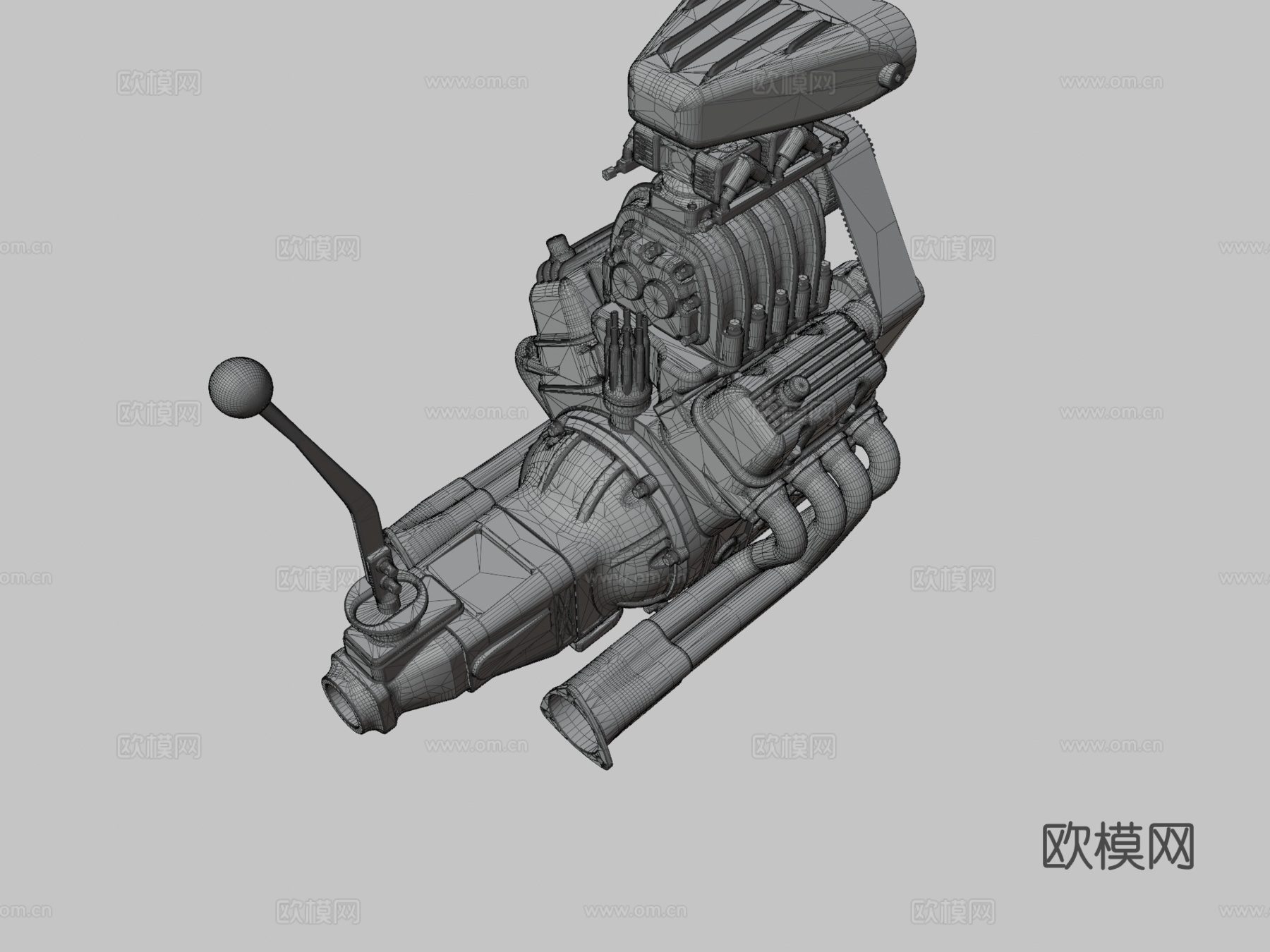 卡通发动机3d模型