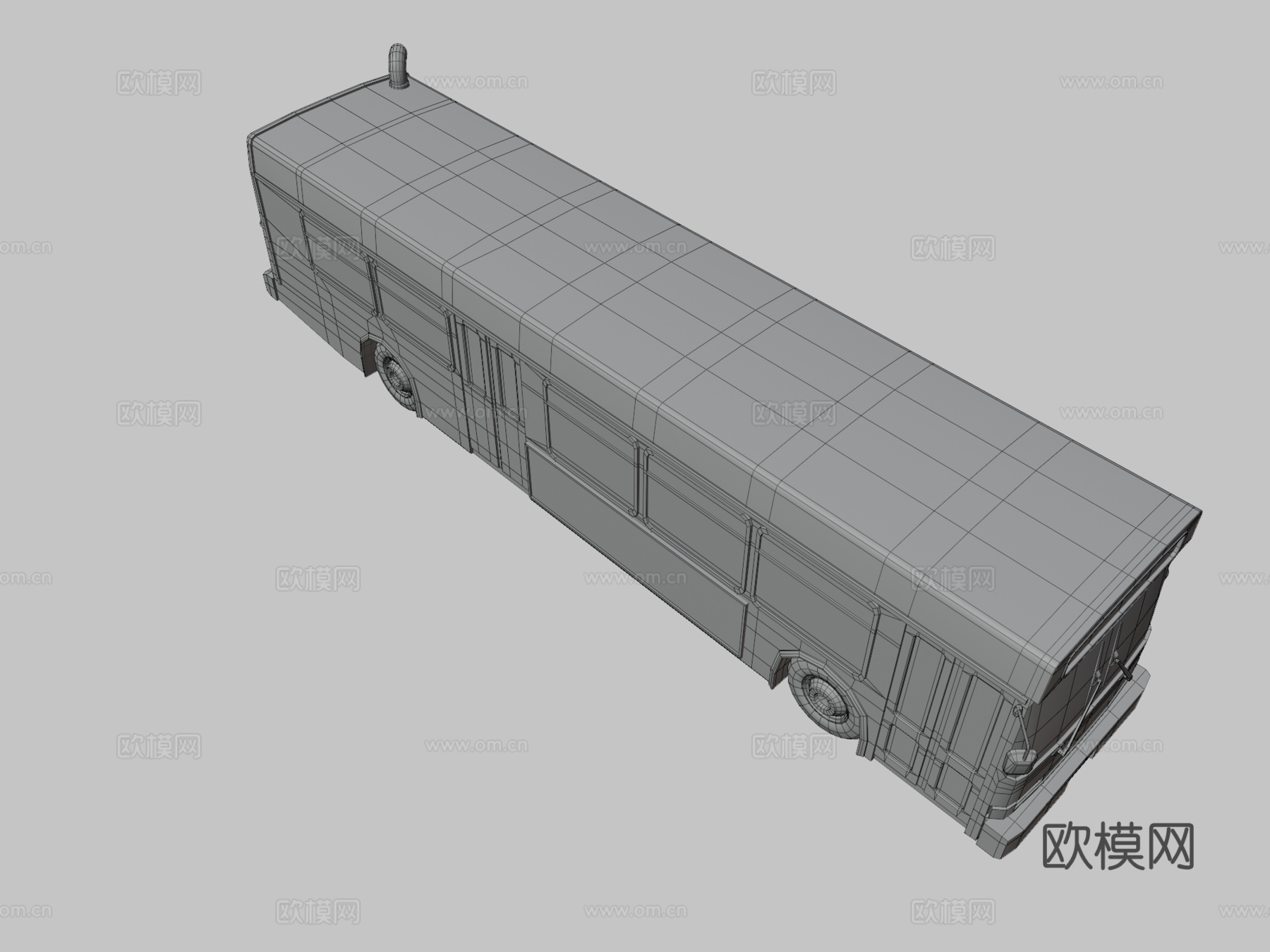 城市巴士3d模型