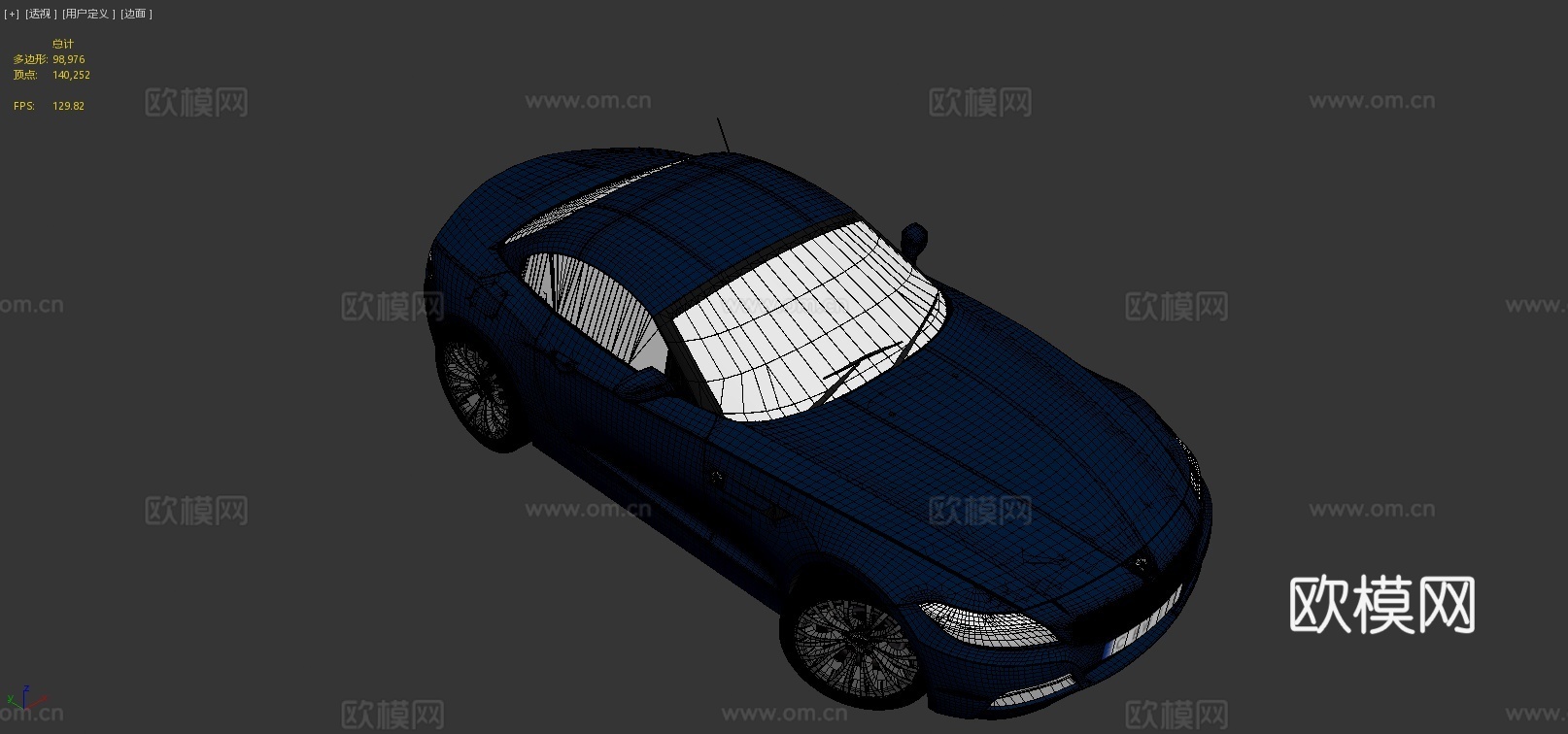 宝马z4汽车3d模型