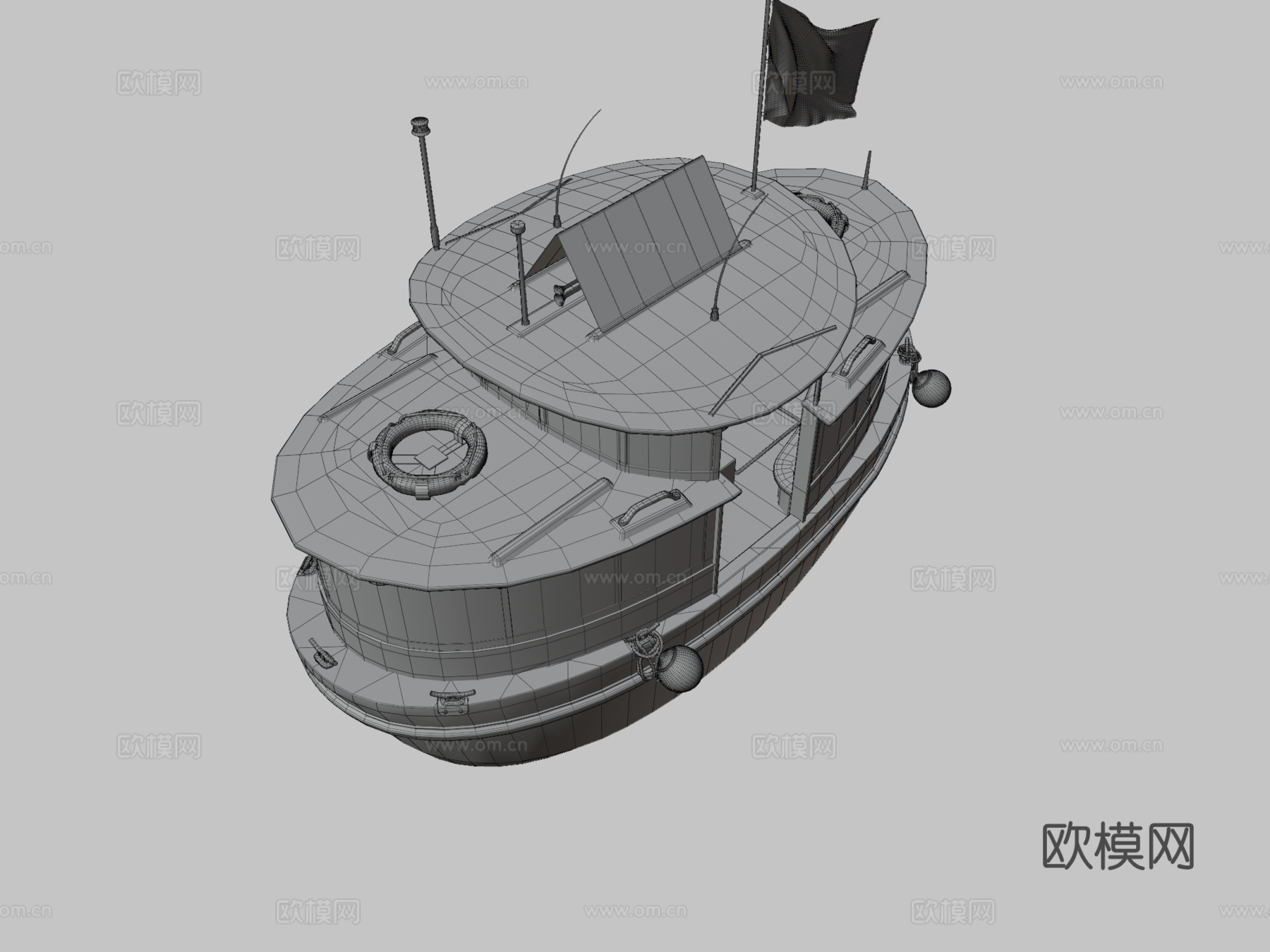 水上出租车3d模型