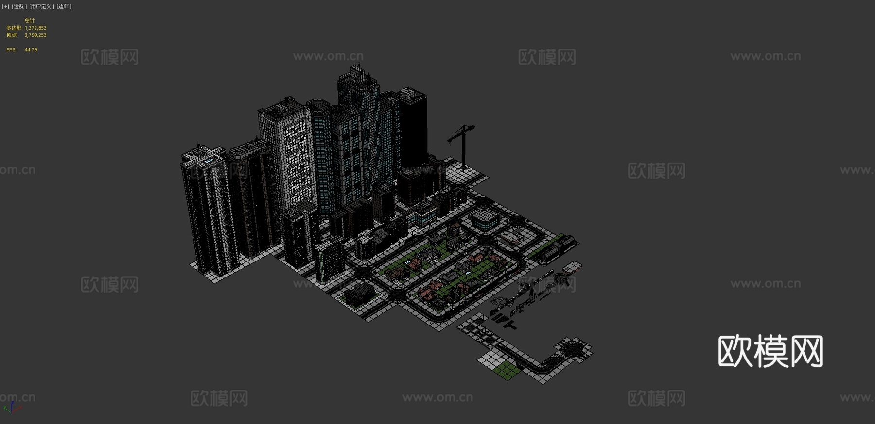 游戏城市3d模型