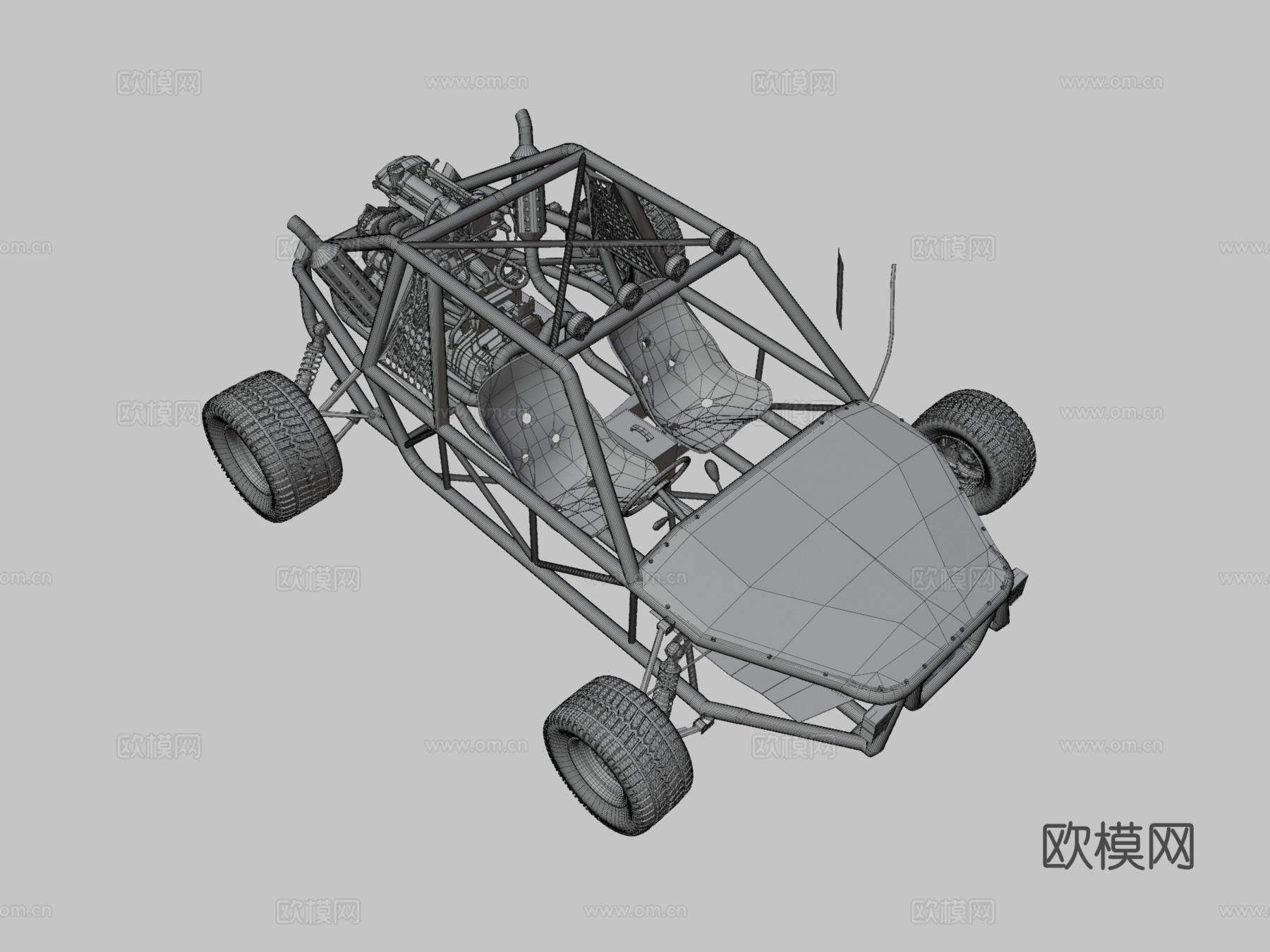 沙丘越野车 竞赛车3d模型