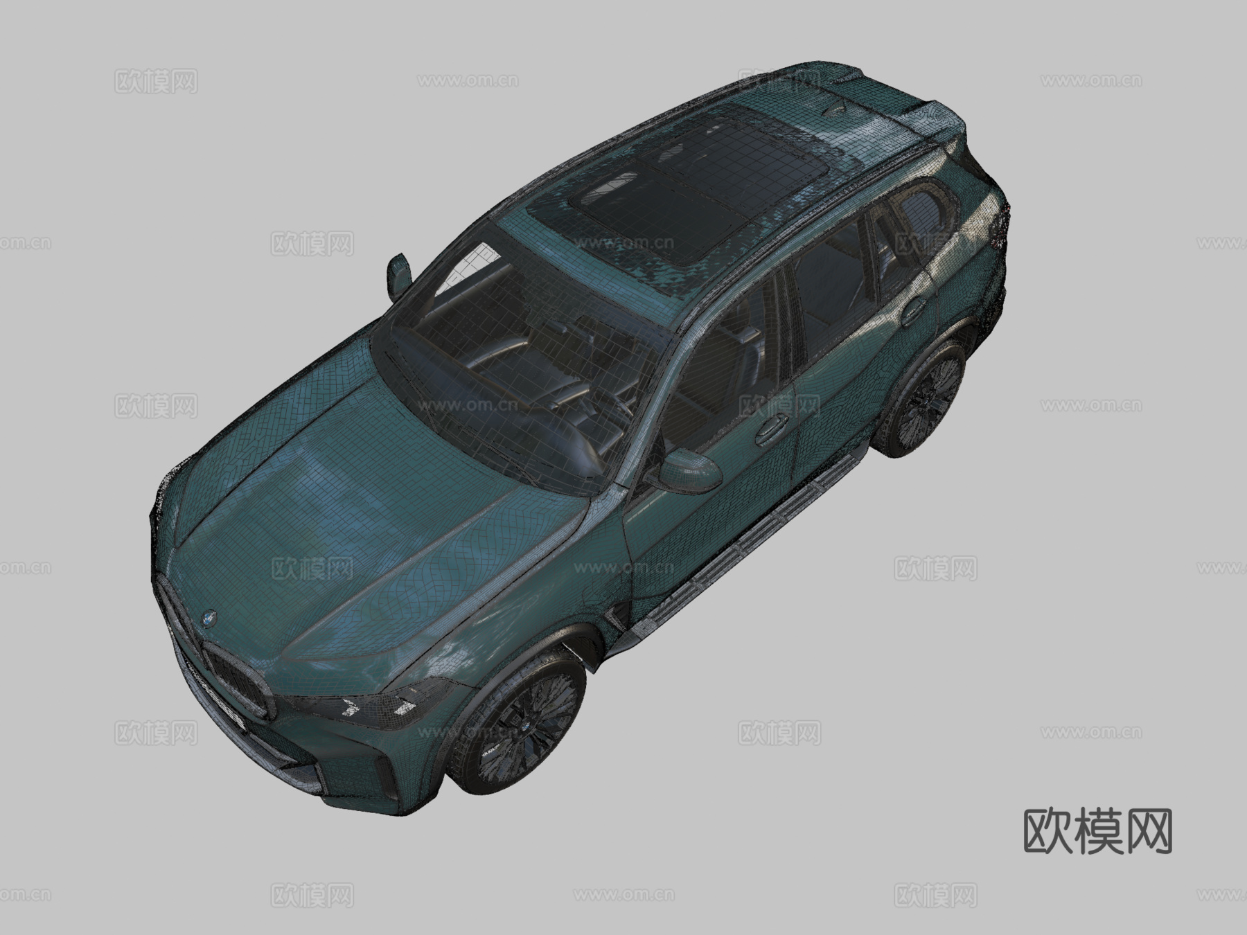 宝马X5汽车 轿车3d模型下载（渲染图2）