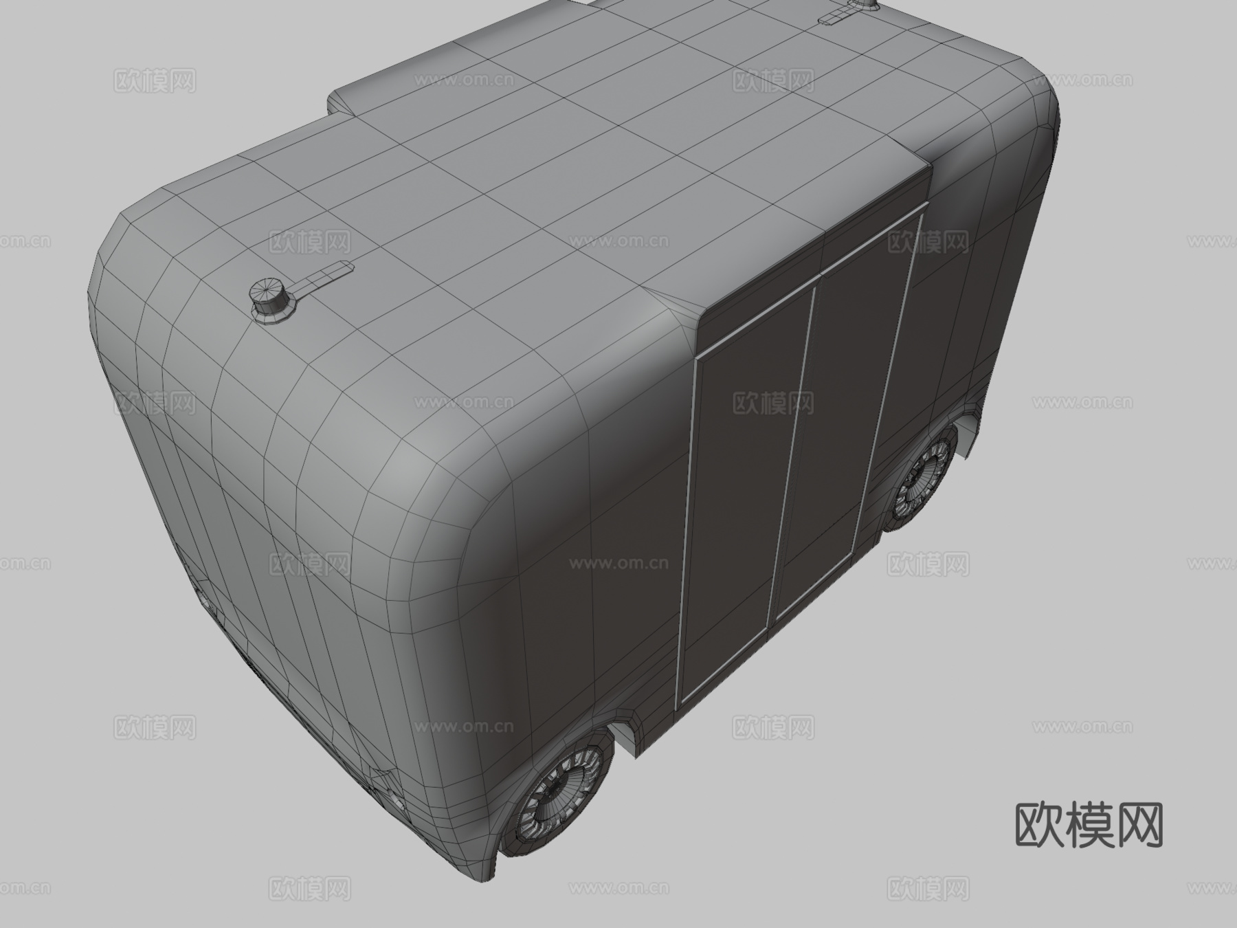 自动驾驶班车 迷你公交3d模型