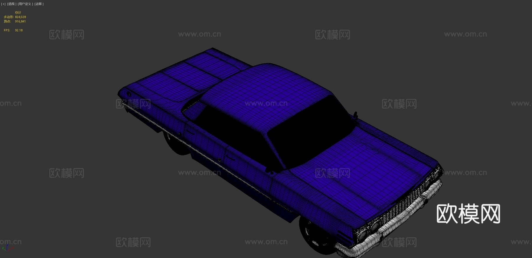 雪佛兰汽车3d模型