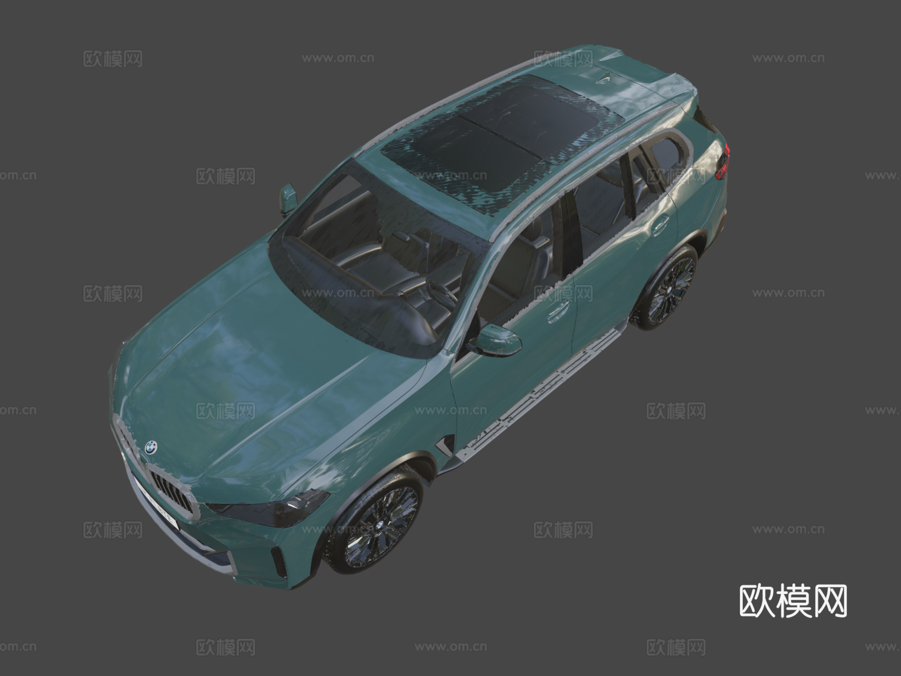 宝马X5汽车 轿车3d模型下载（渲染图8）