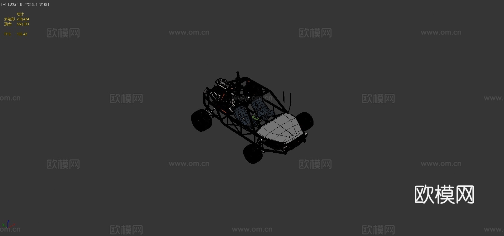 沙丘越野车 竞赛车3d模型