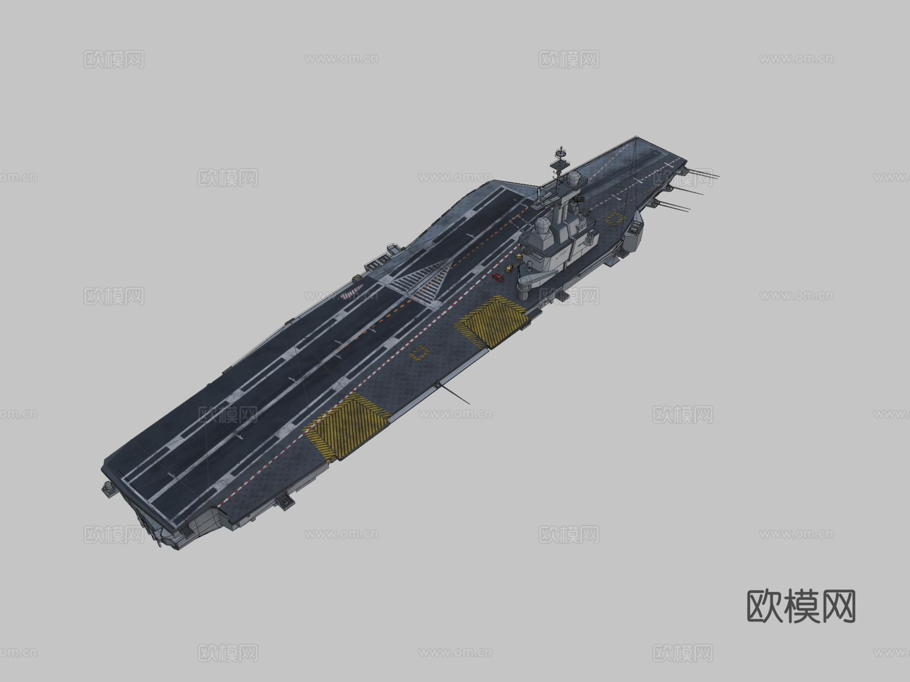 法国航空母舰3d模型