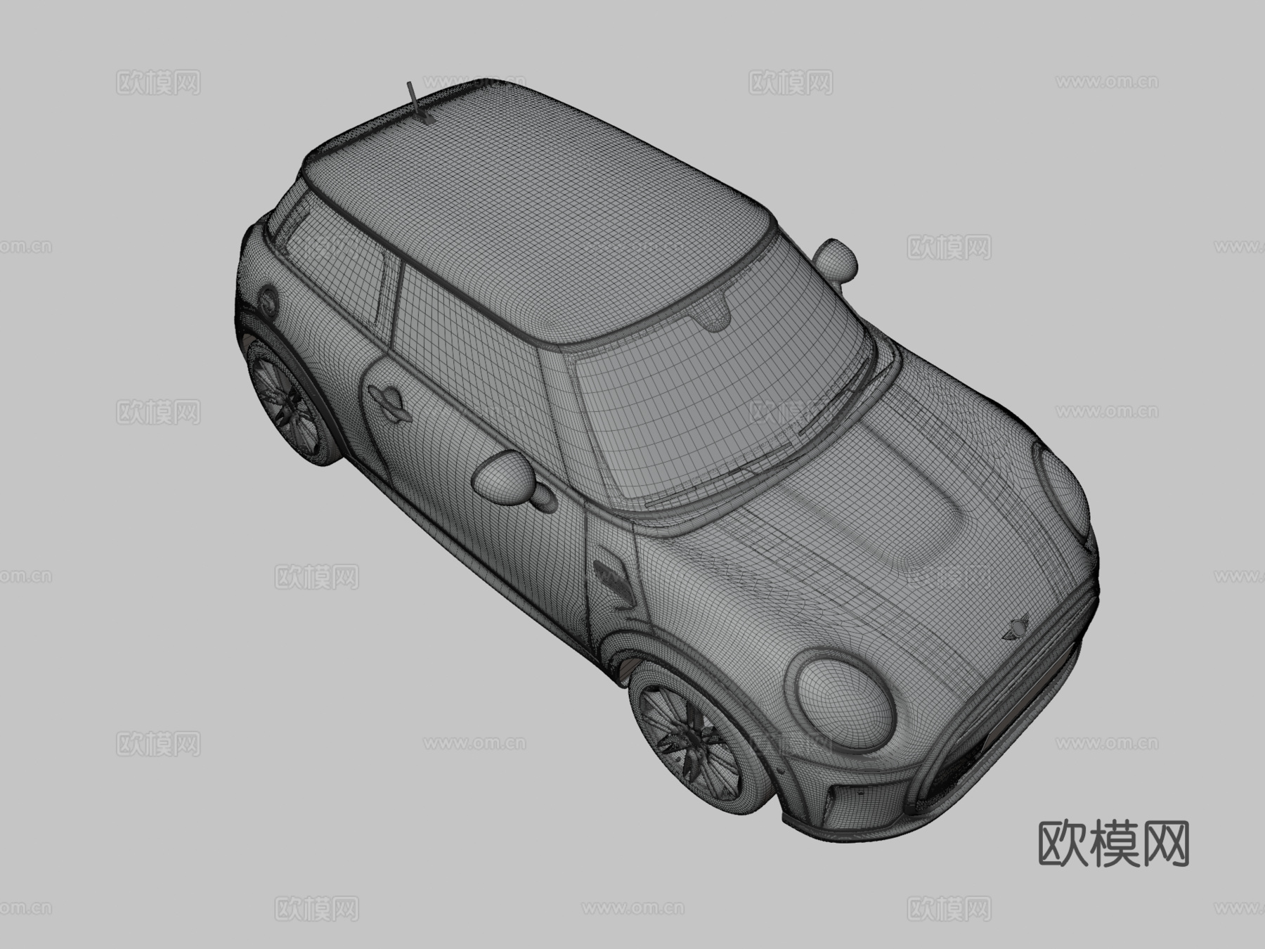 迷你Cooper汽车 轿车3d模型