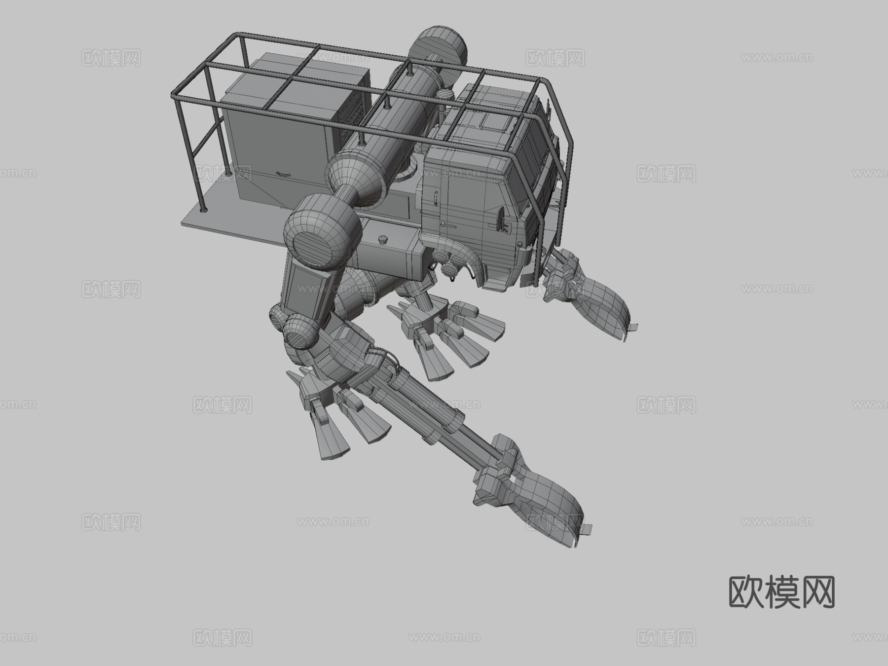 工程机器人3d模型