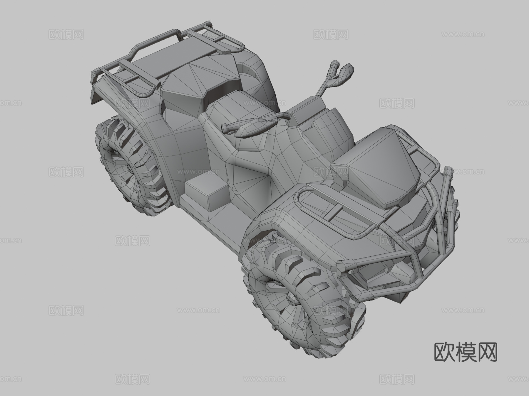 沙地越野车 摩托车3d模型