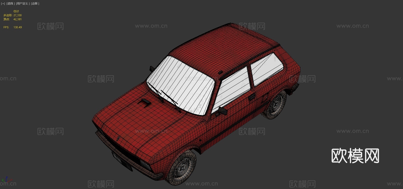 老式汽车3d模型