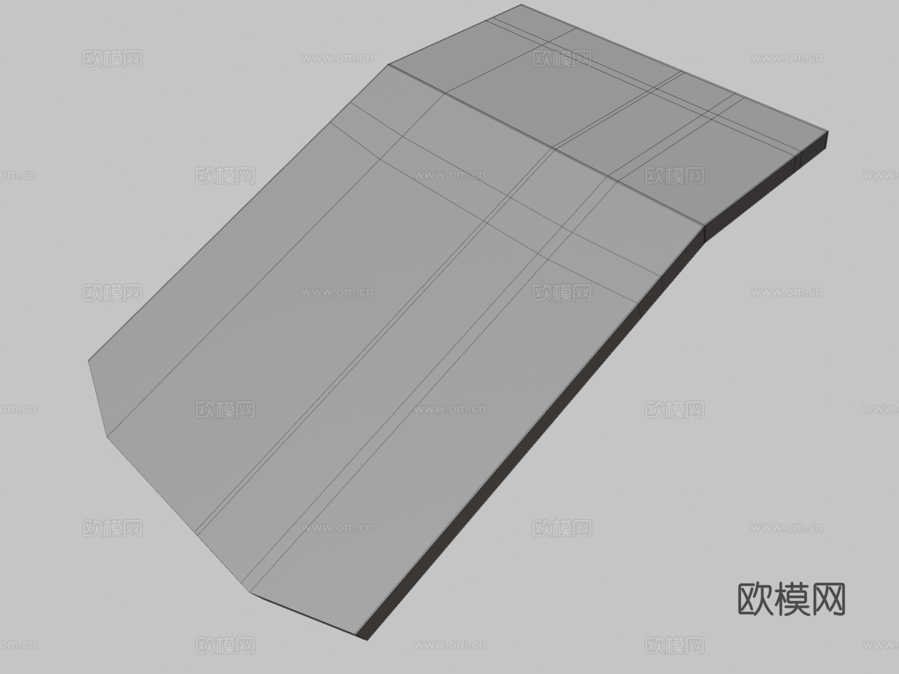 波音头顶面板3d模型