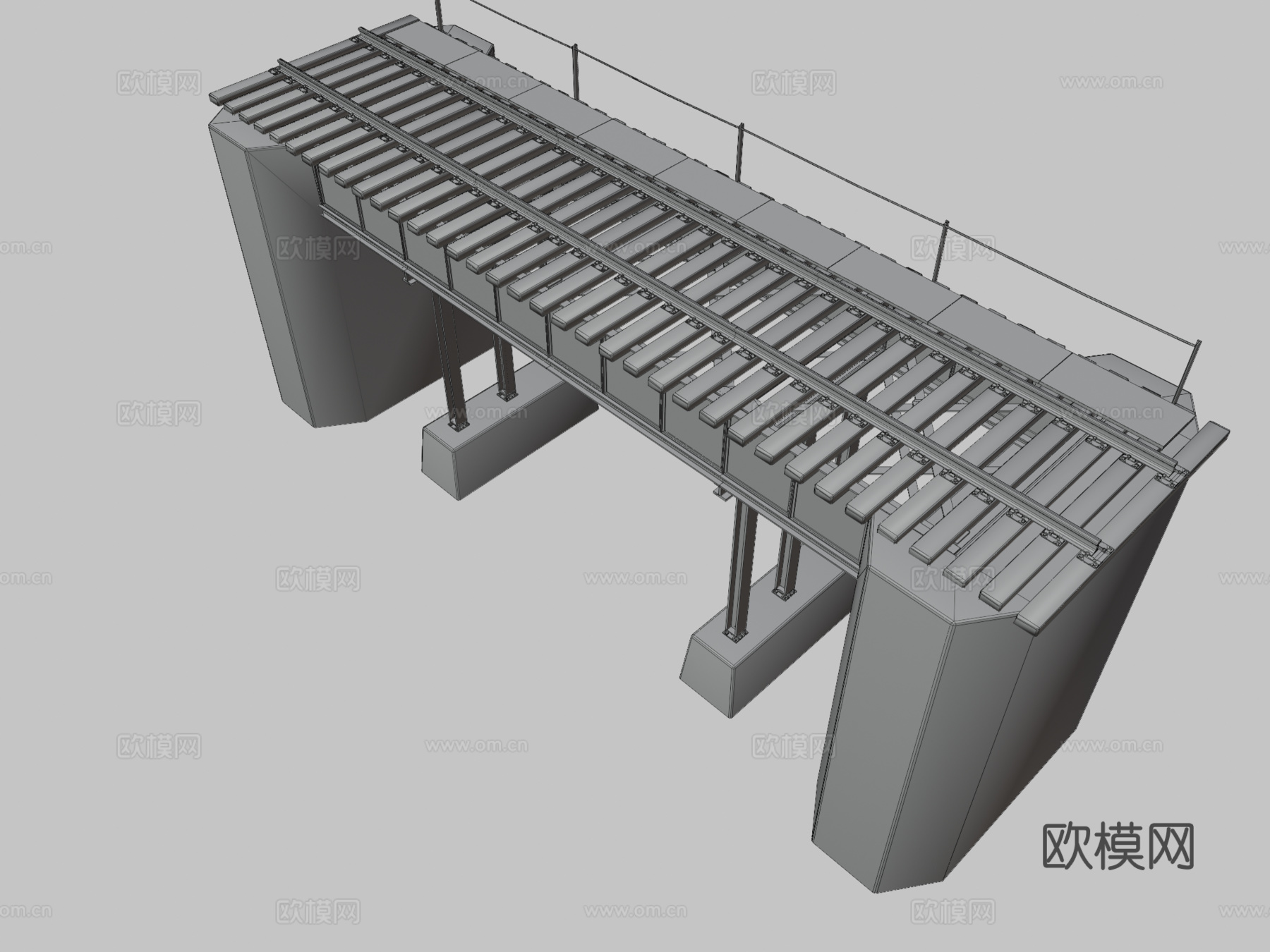 铁路旧桥3d模型