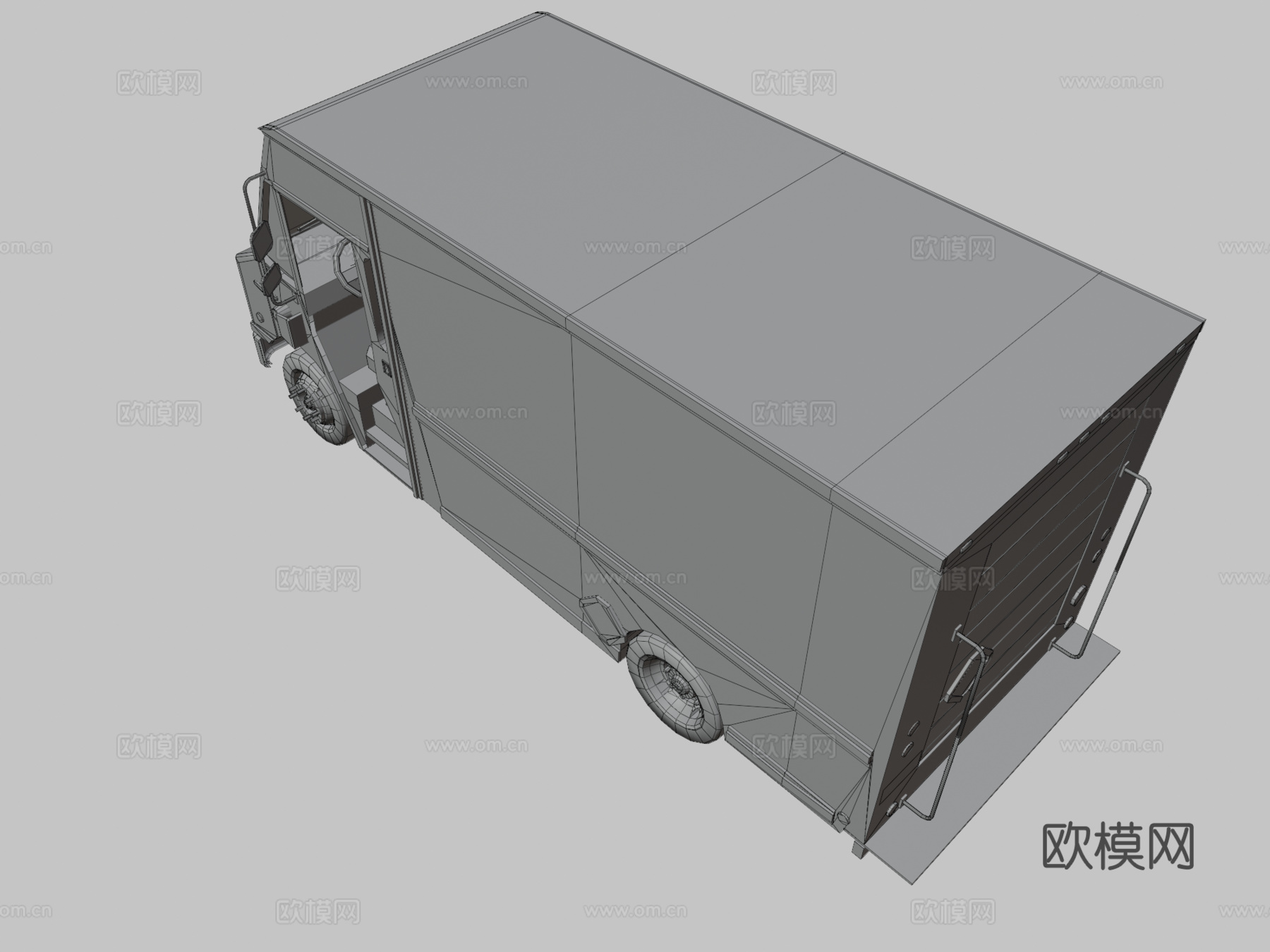 邮政汽车 卡车3d模型