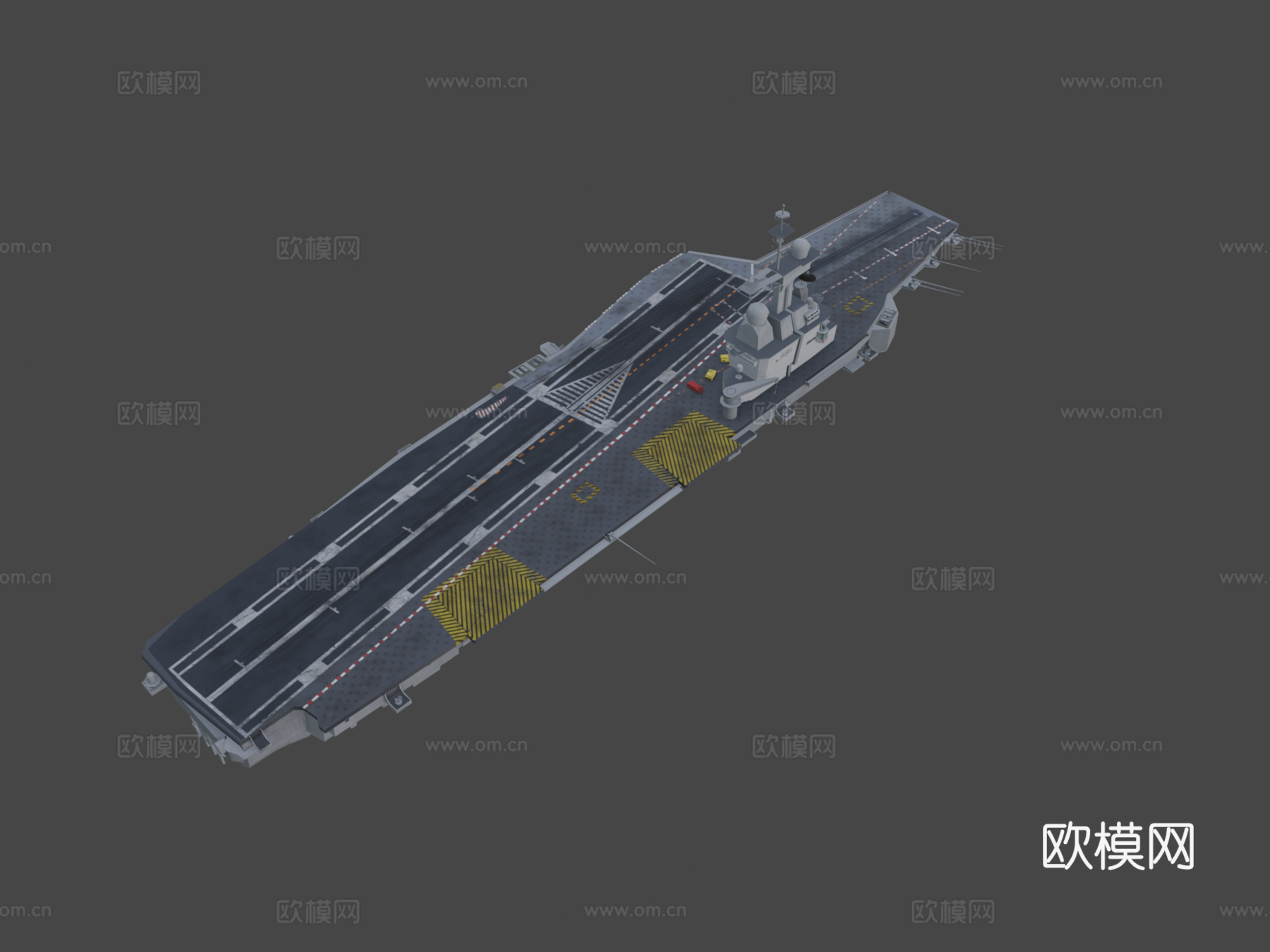 法国航空母舰3d模型