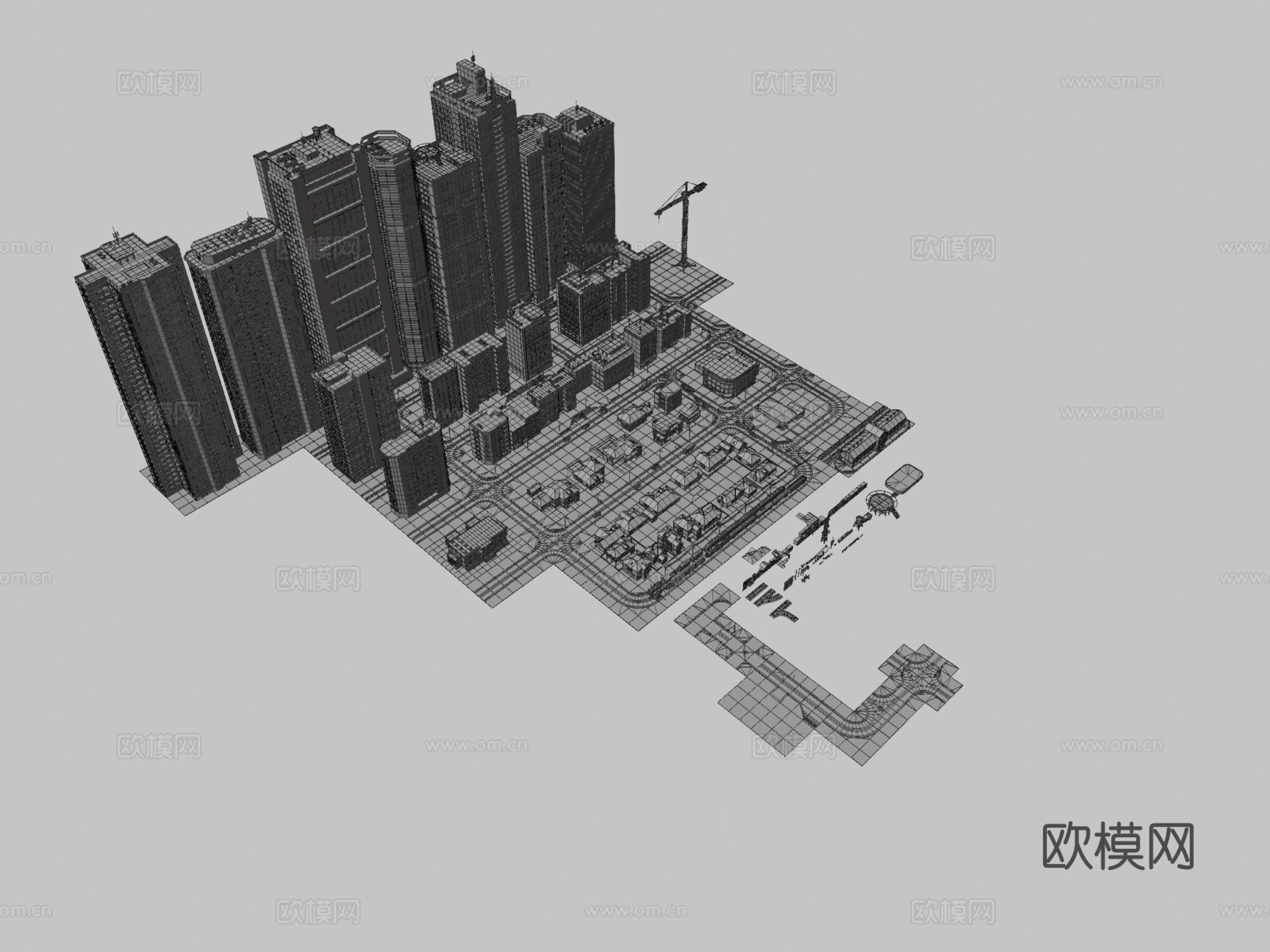 游戏城市3d模型