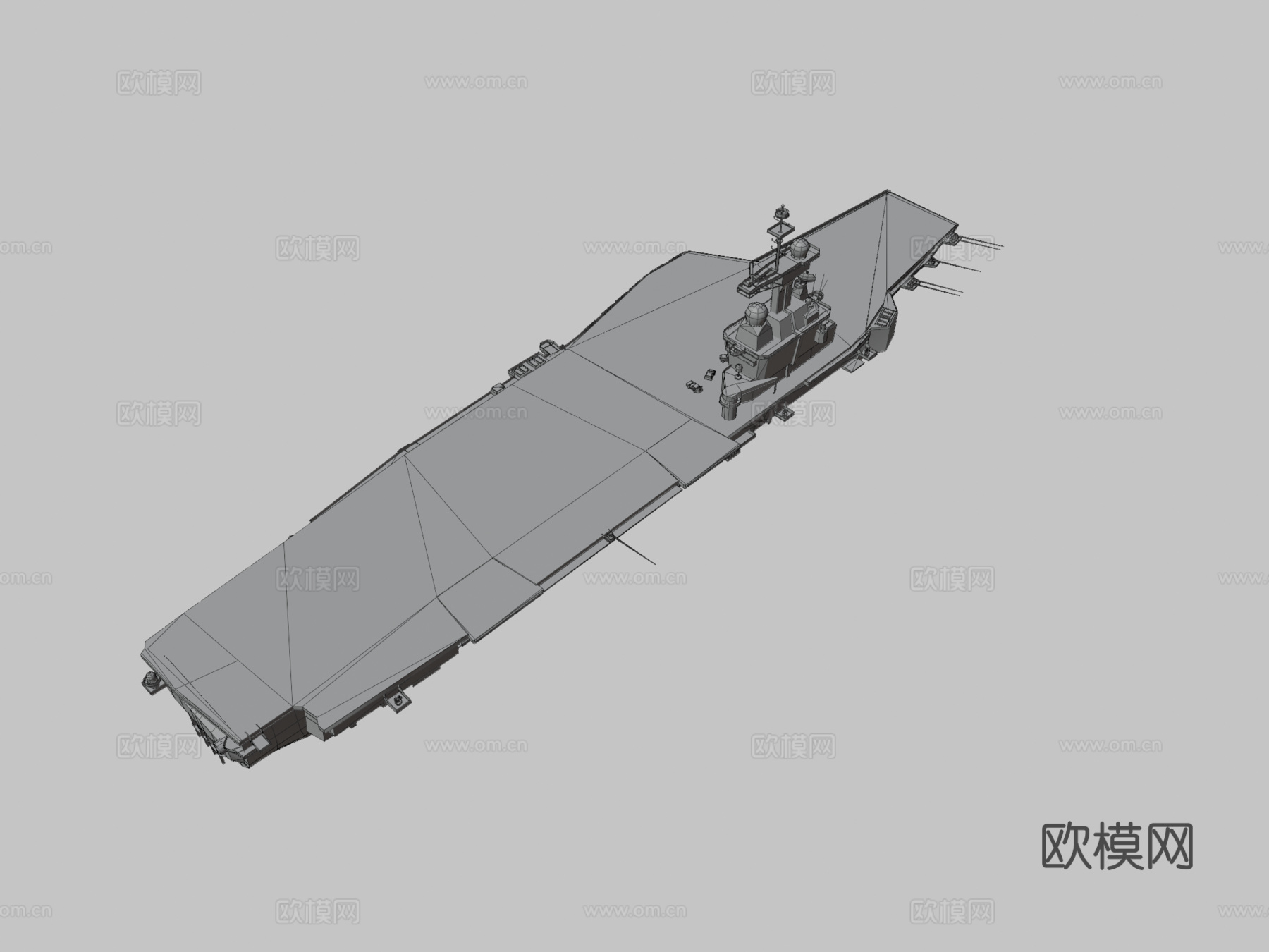 法国航空母舰3d模型