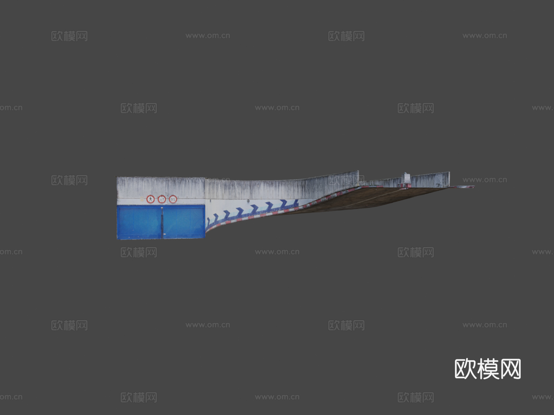 地下入口 车库入口3d模型