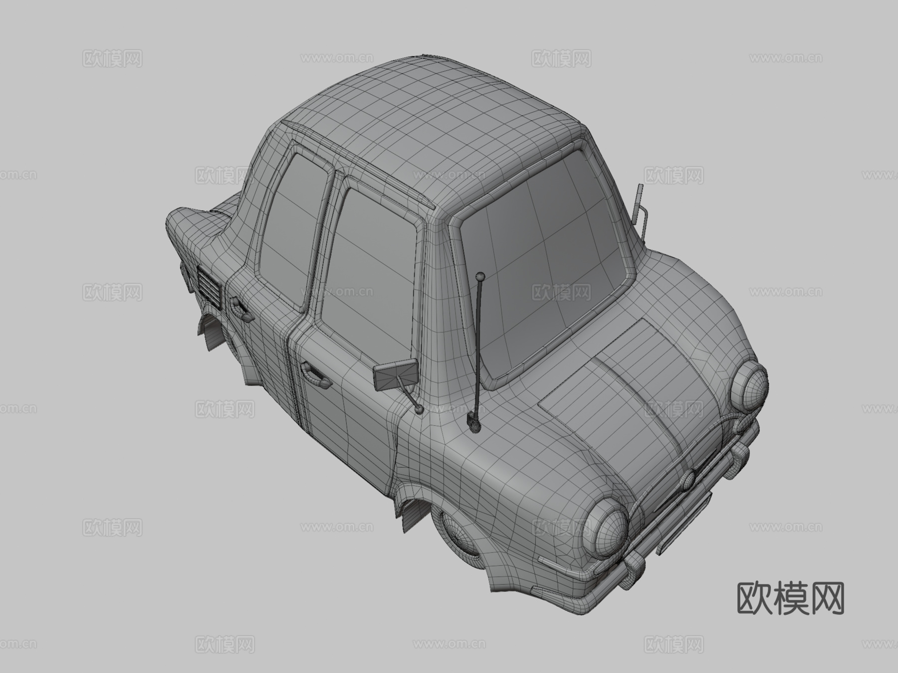 小型汽车 迷你汽车3d模型