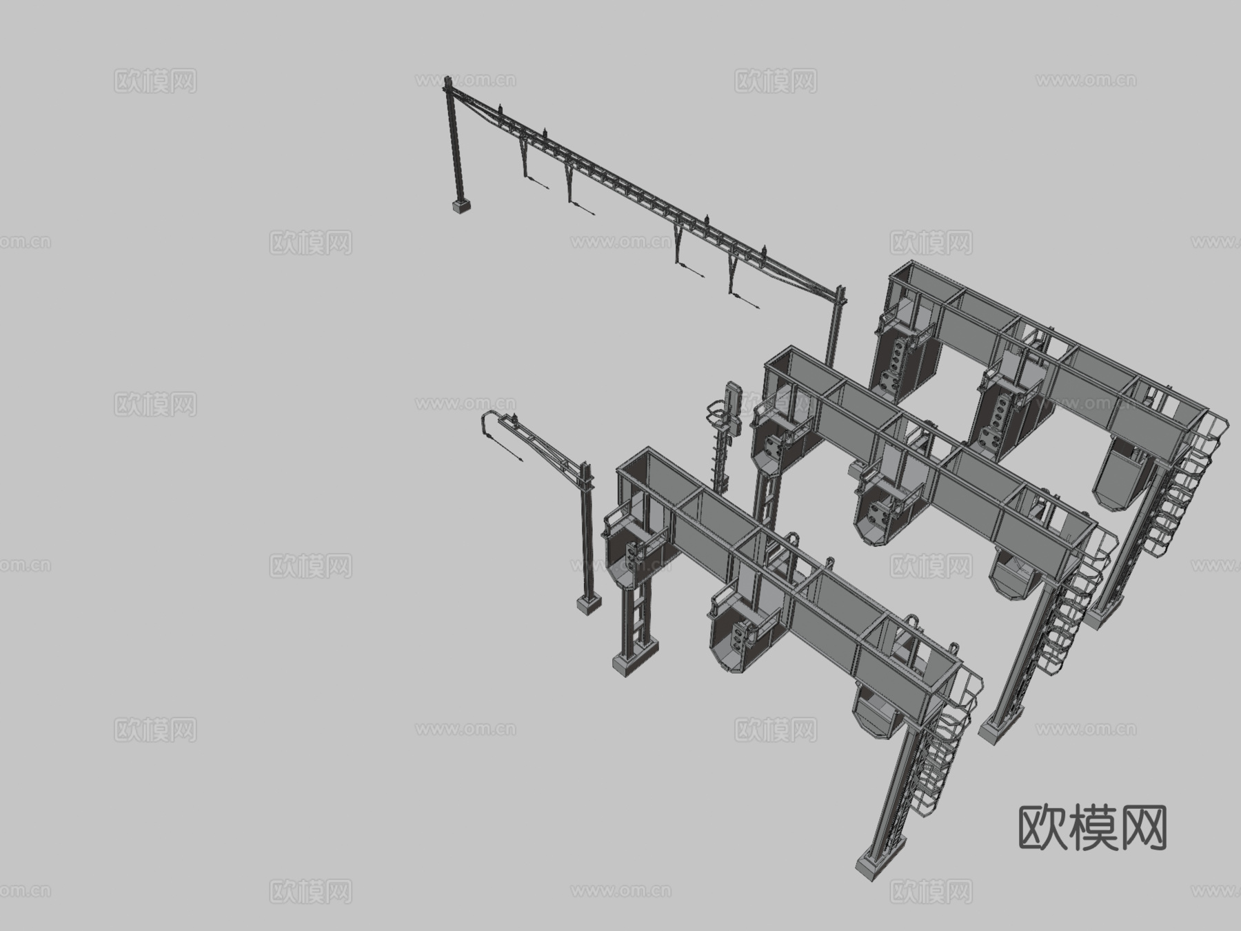 铁路信号集合3d模型