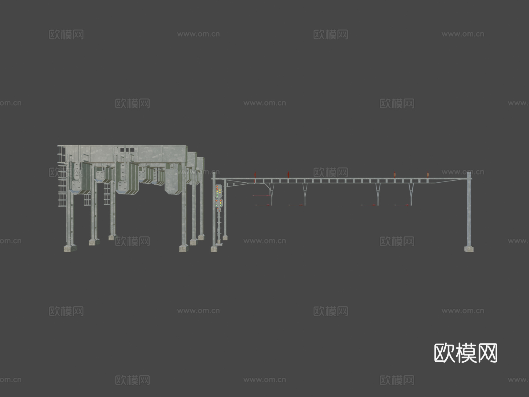 铁路信号集合3d模型