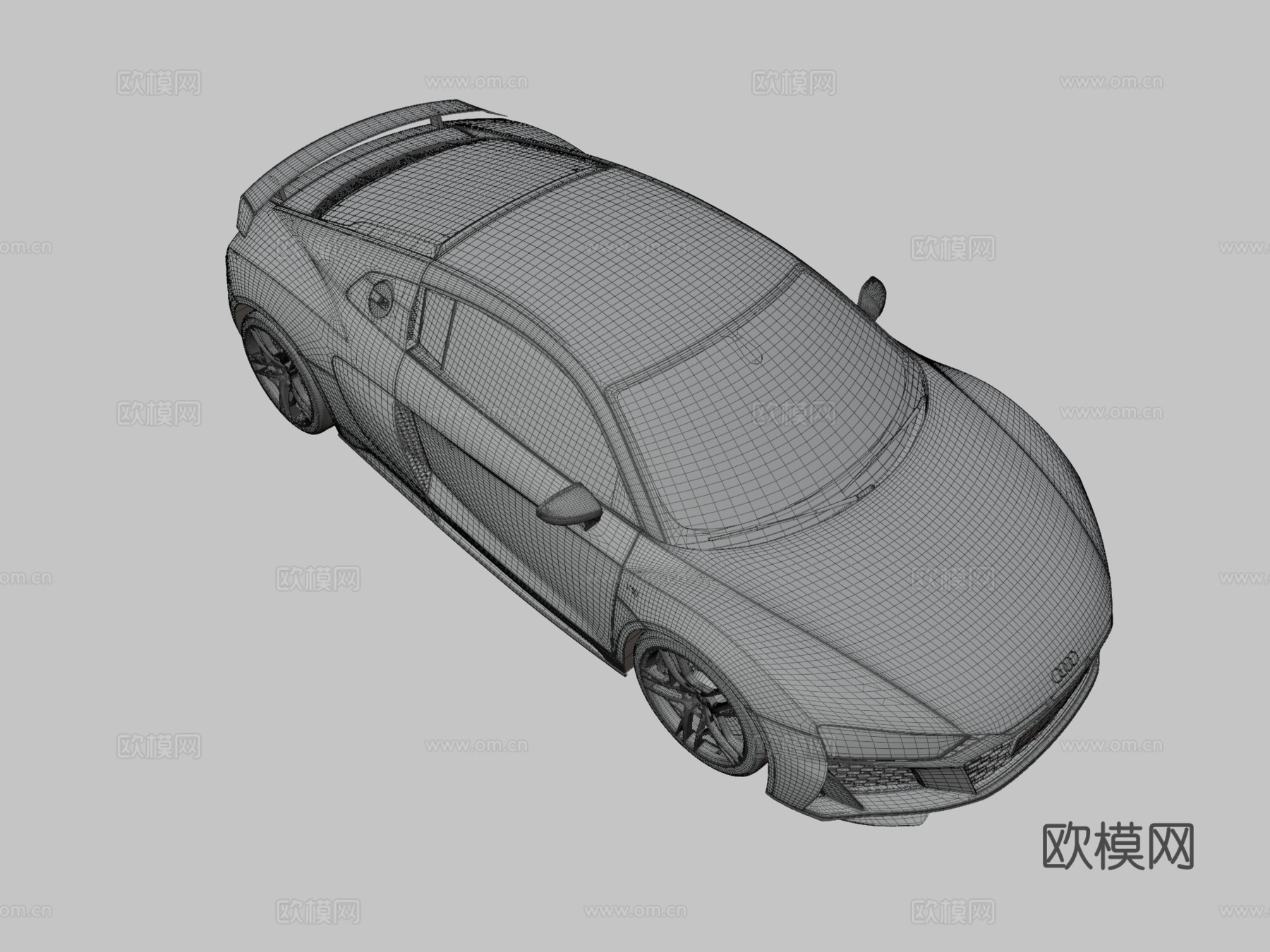 奥迪汽车3d模型