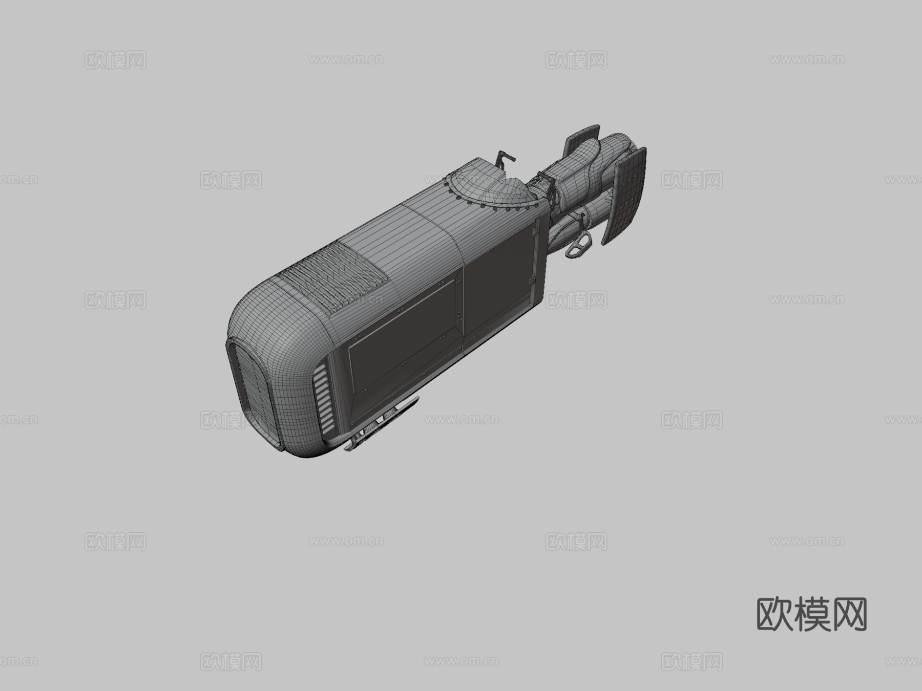 科幻飞车 概念车3d模型