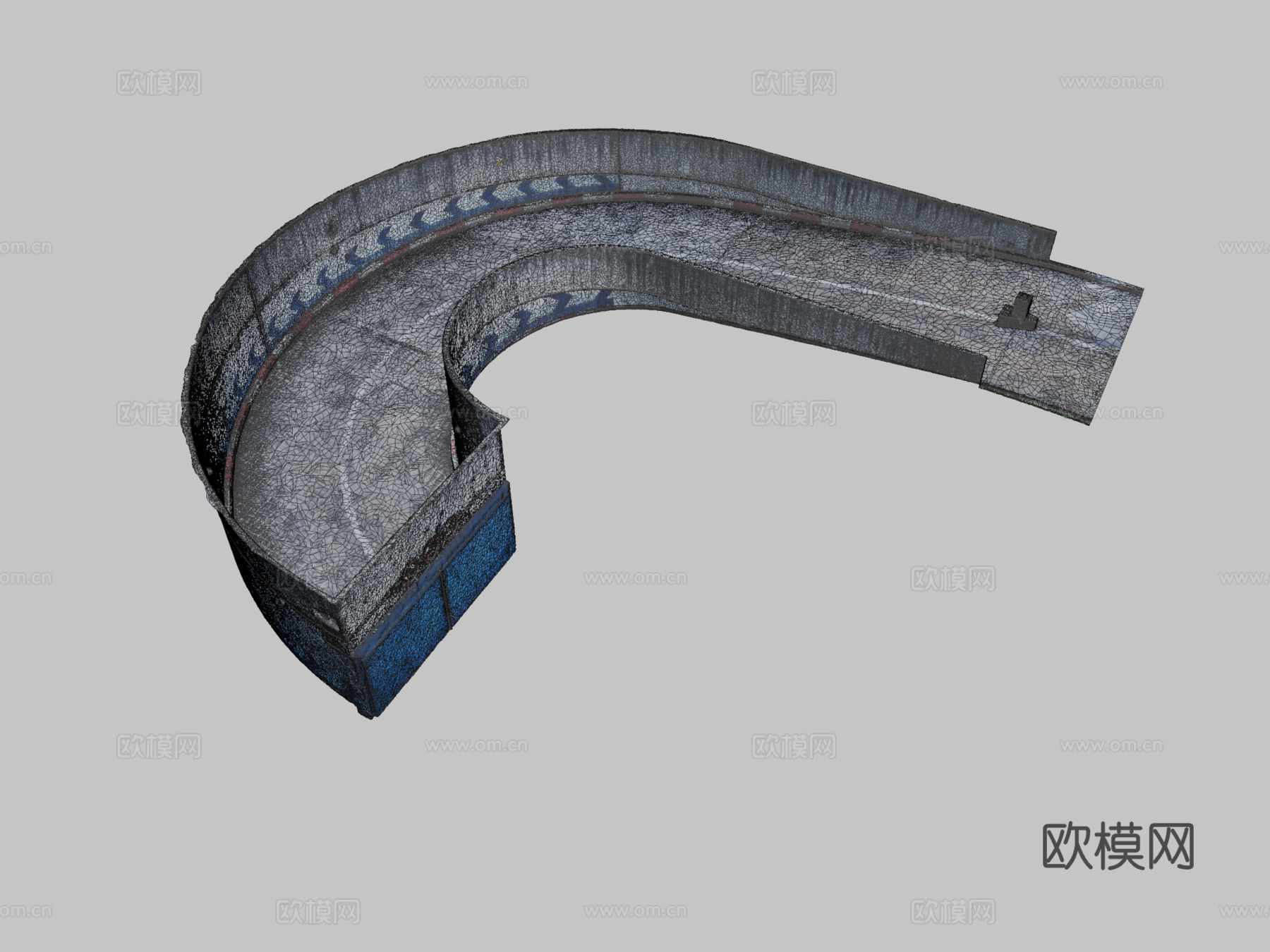 地下入口 车库入口3d模型