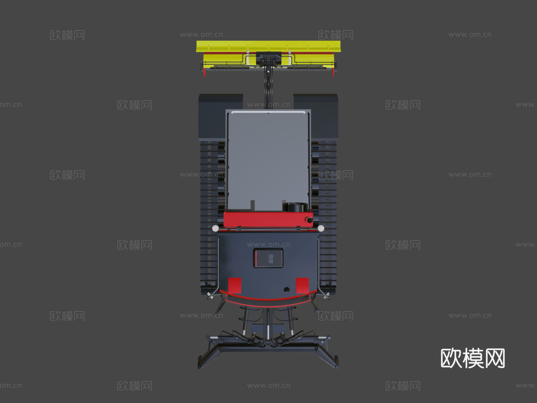 工程车 压路机3d模型