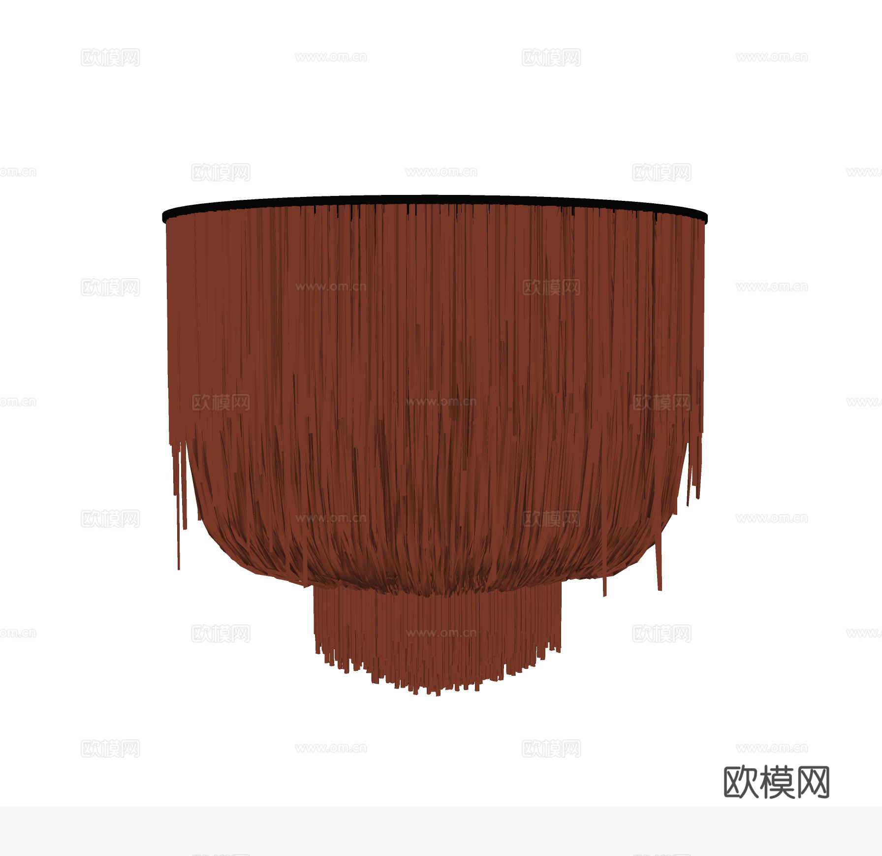 现代大型吊灯su模型