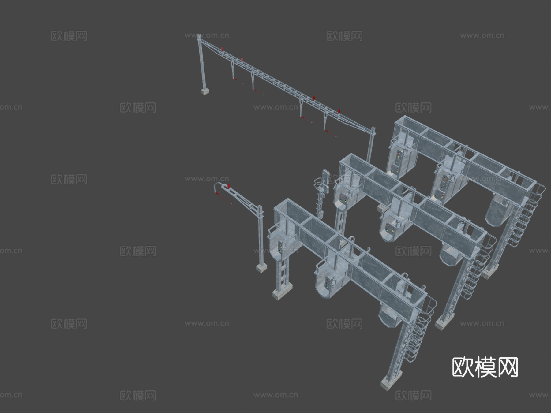 铁路信号集合3d模型