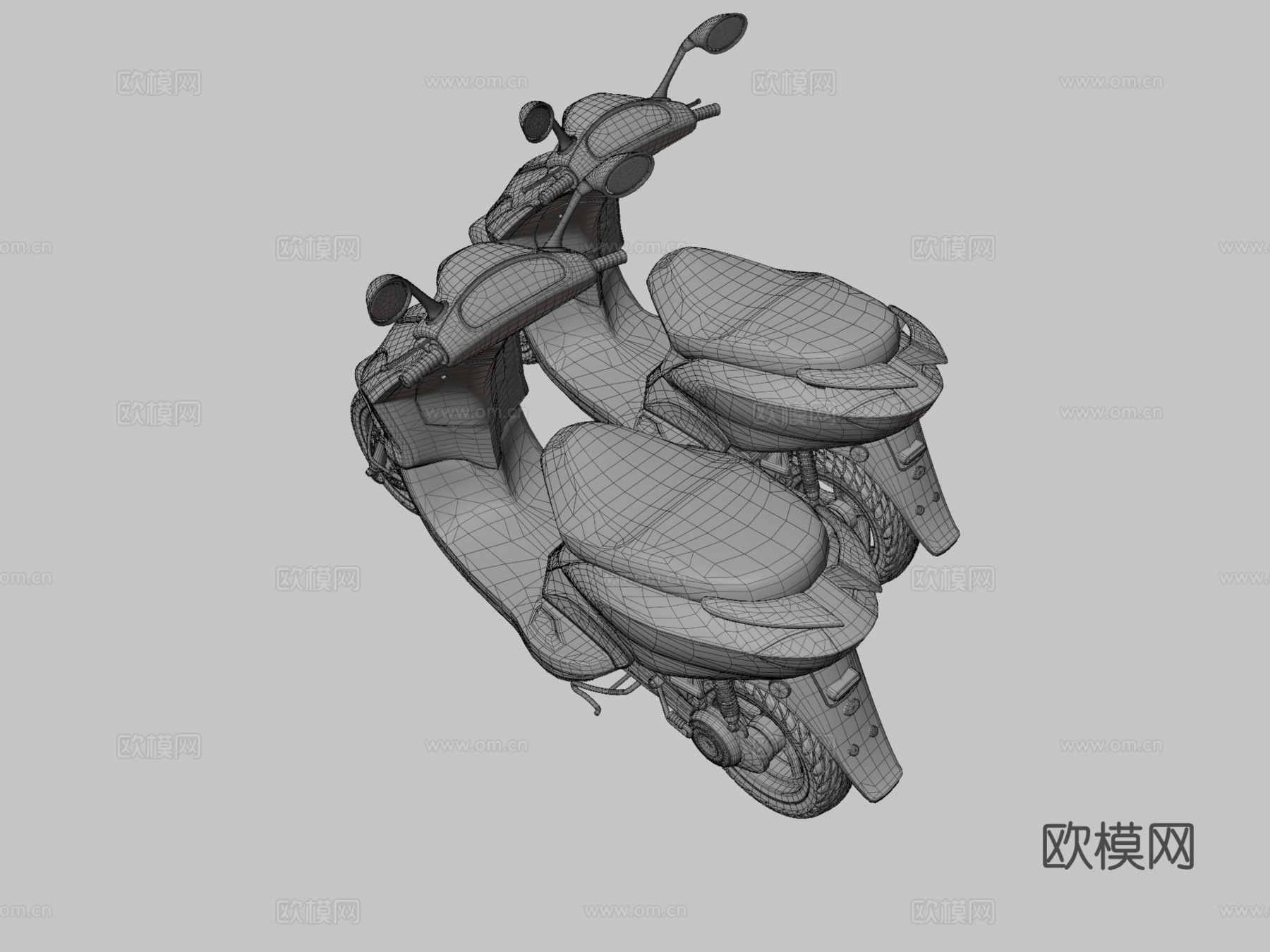 摩托车 电动车3d模型