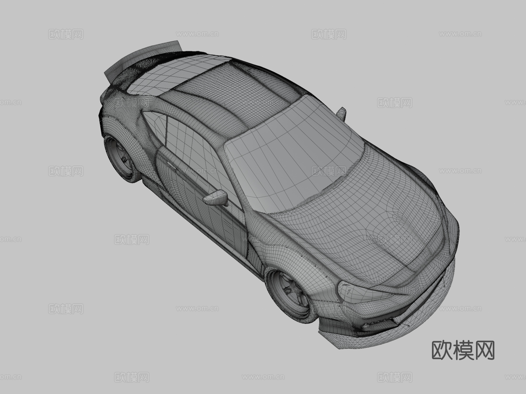 斯巴鲁汽车 赛车3d模型