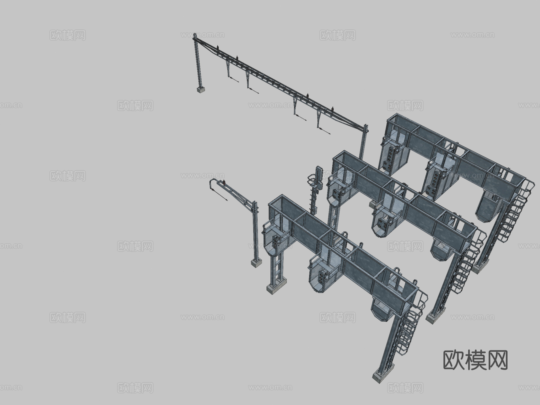 铁路信号集合3d模型