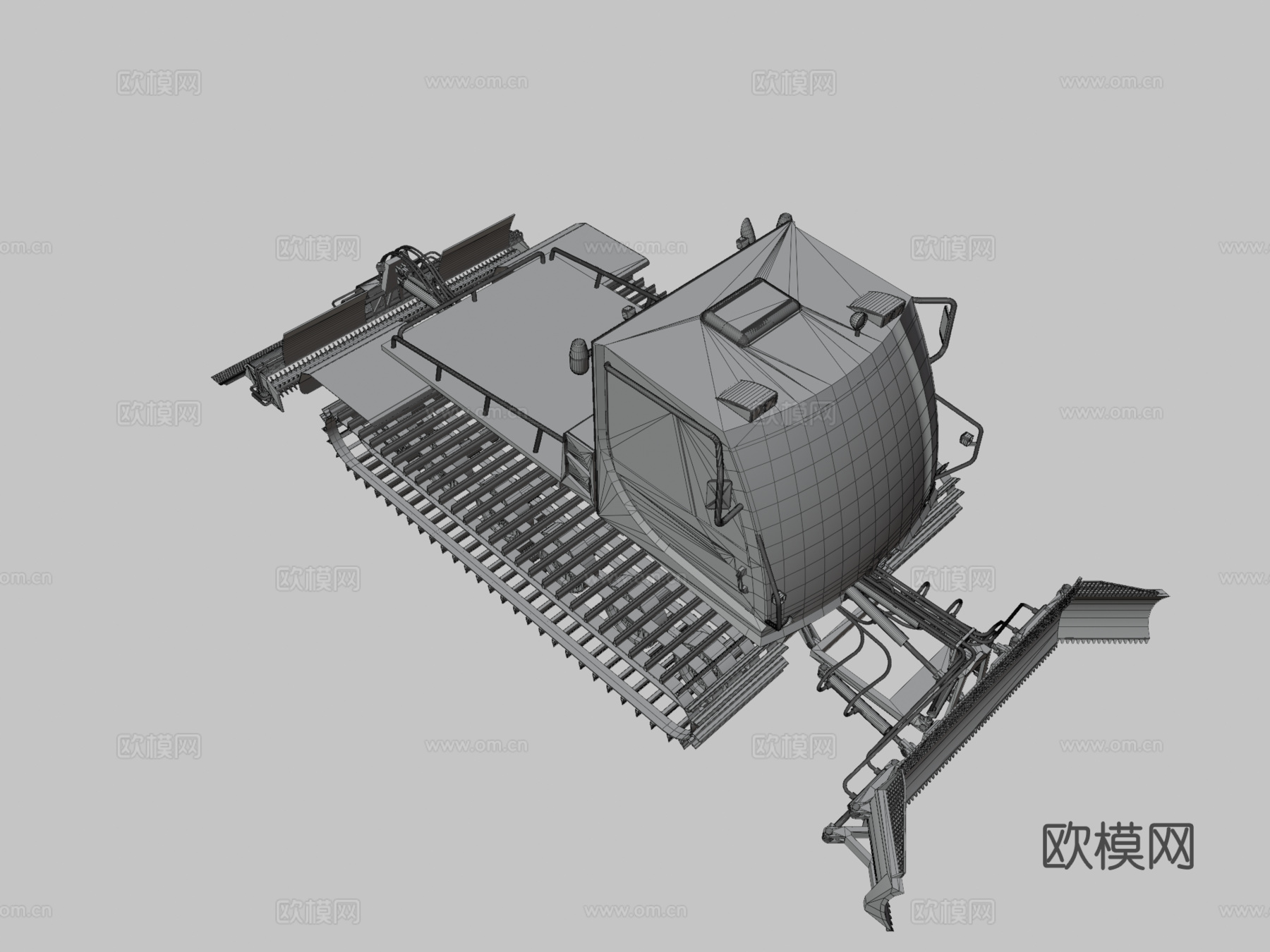 工程车 压路机3d模型