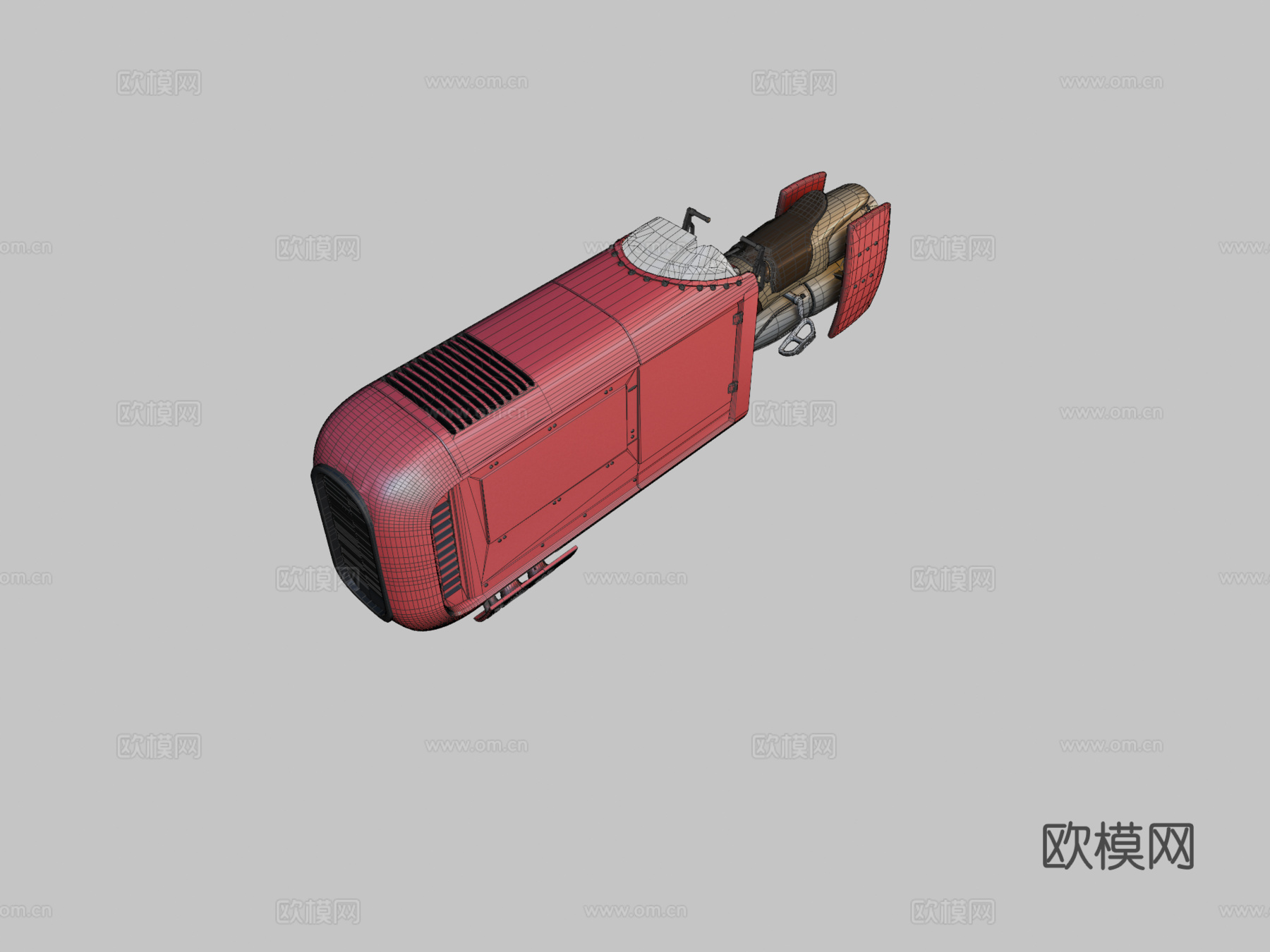 科幻飞车 概念车3d模型