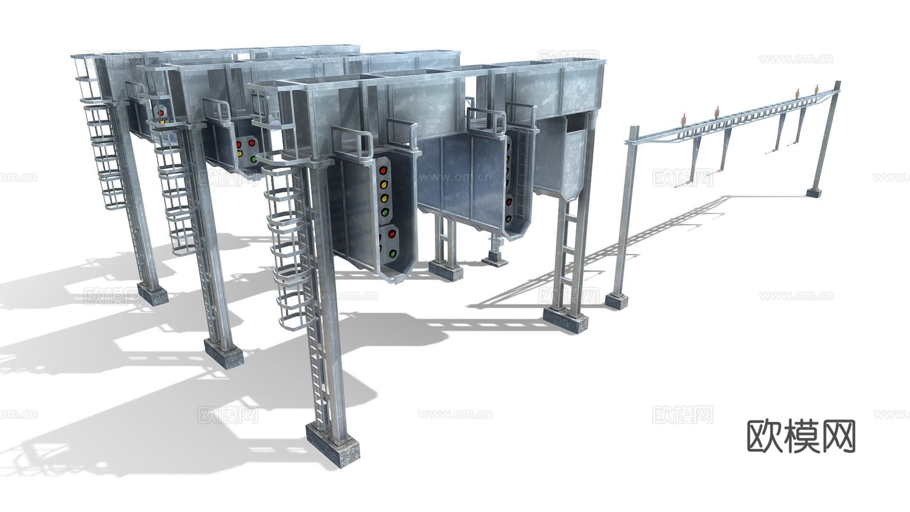 铁路信号集合3d模型