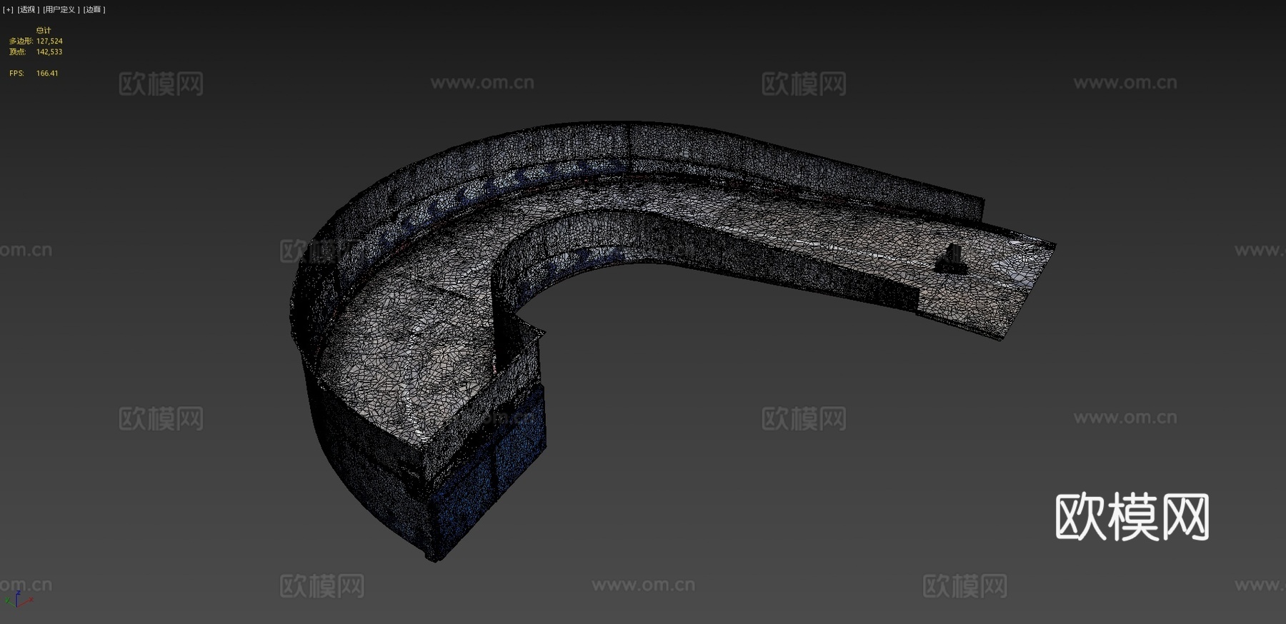 地下入口 车库入口3d模型