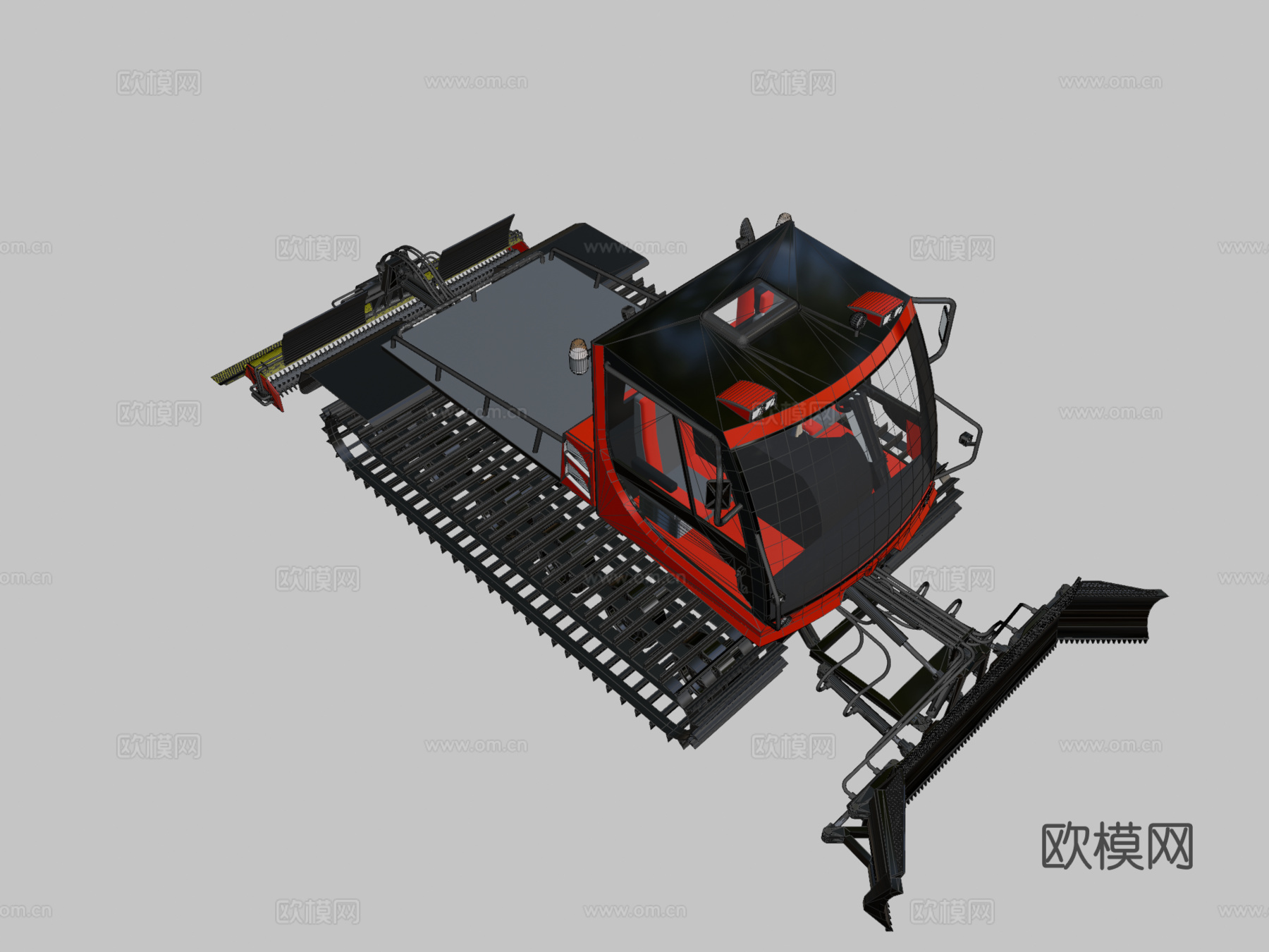 工程车 压路机3d模型