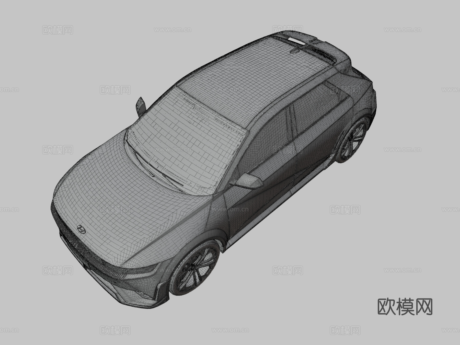 现代汽车 轿车3d模型