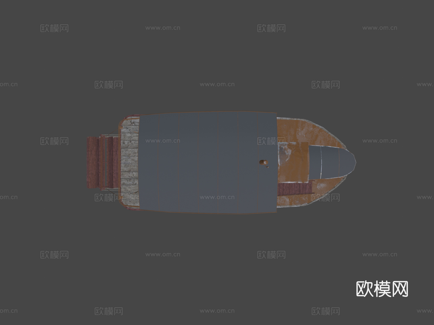 蒸汽船 仿古船 轮船3d模型