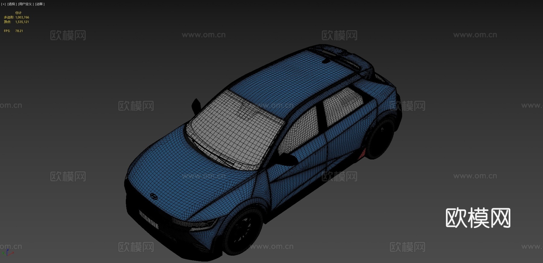 现代汽车 轿车3d模型