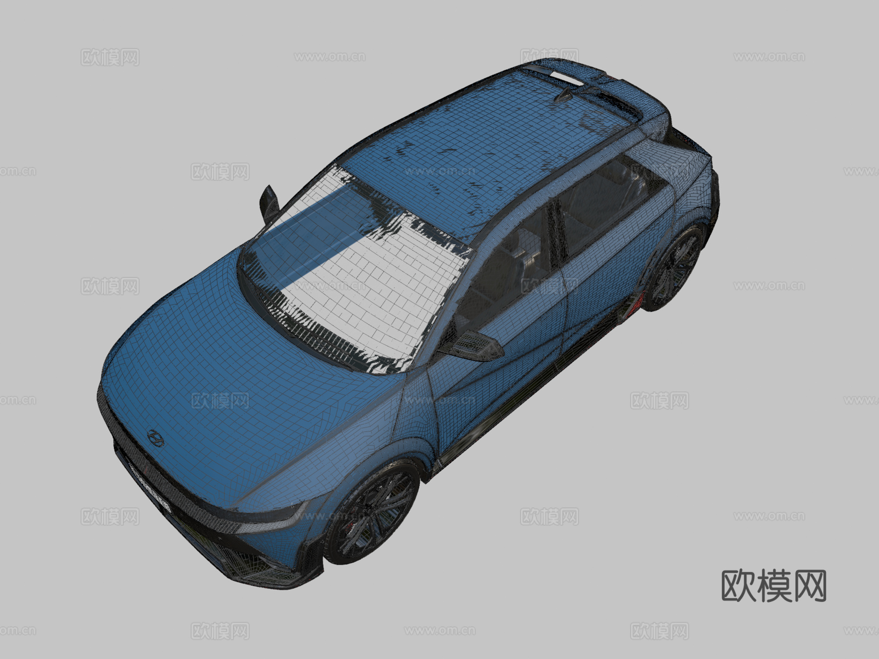 现代汽车 轿车3d模型