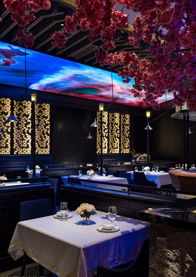 花前月下餐厅设计装修 | 沐堂装饰-欧模网