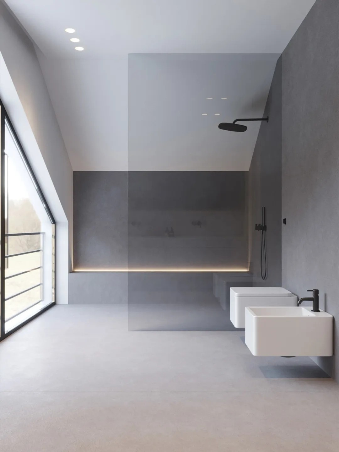 灰调极简时尚住宅,静谧的奢华 | kuoo architects