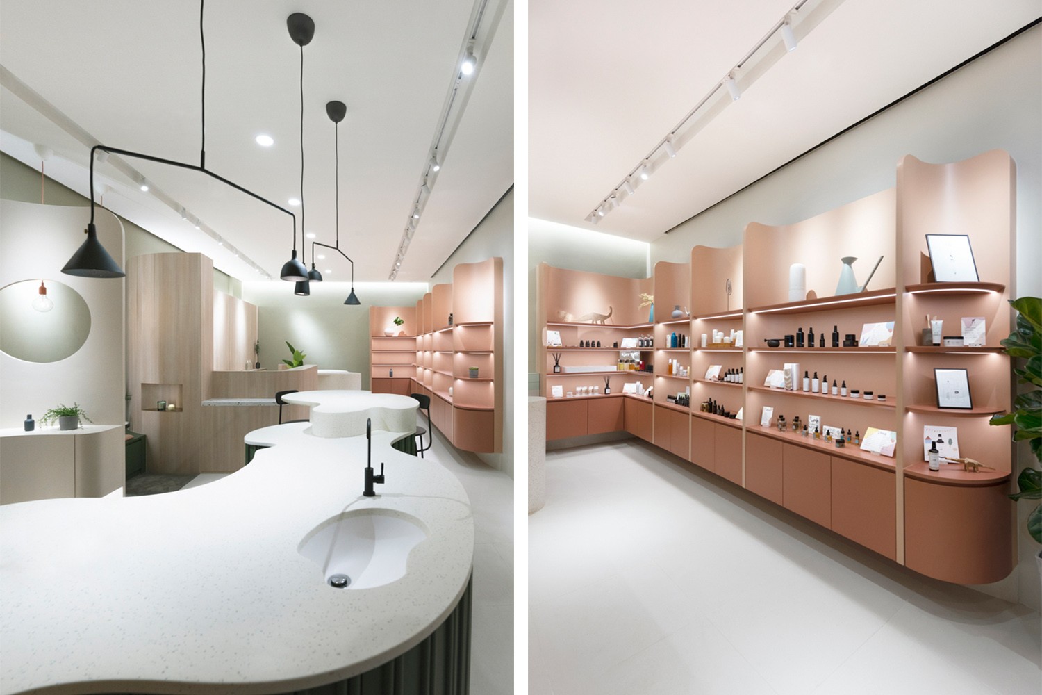 42㎡香港beautysaurorganics美妆旗舰店设计beanburo