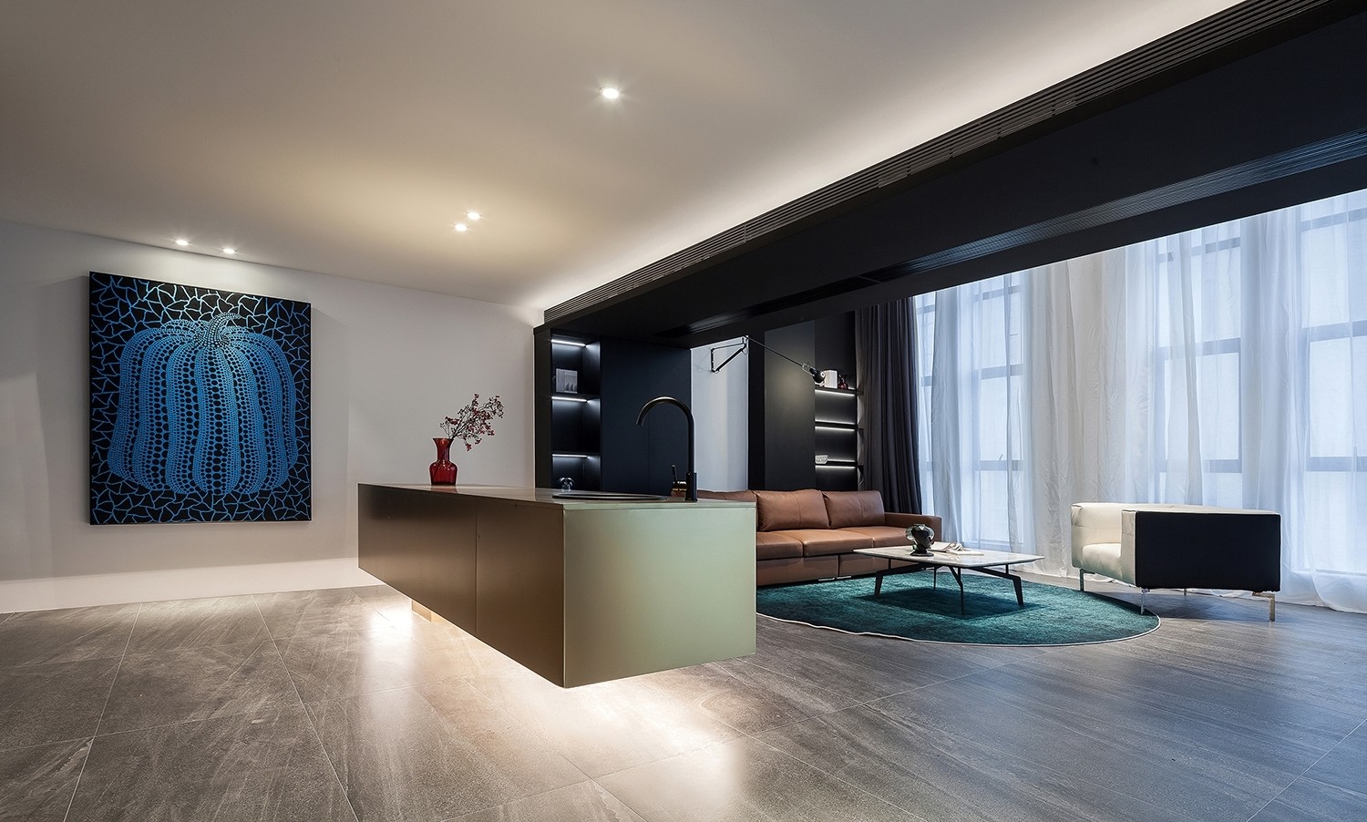 115㎡高级黑奢华金精致住宅上衍莆田室内设计空间